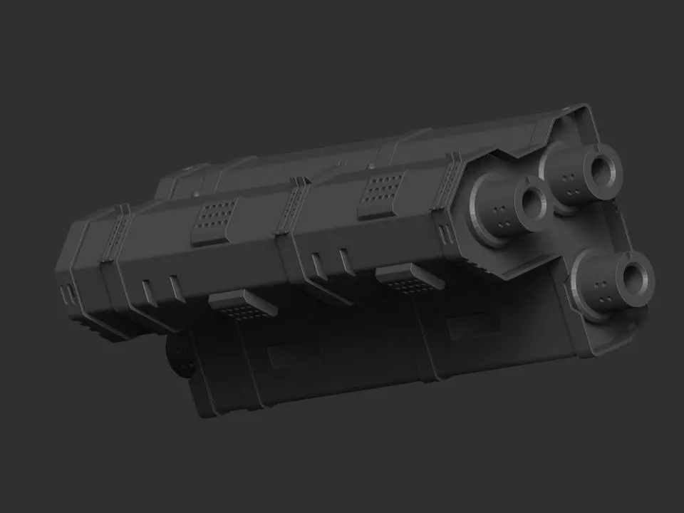 mech craft scifi  robotic alien  3D model_0