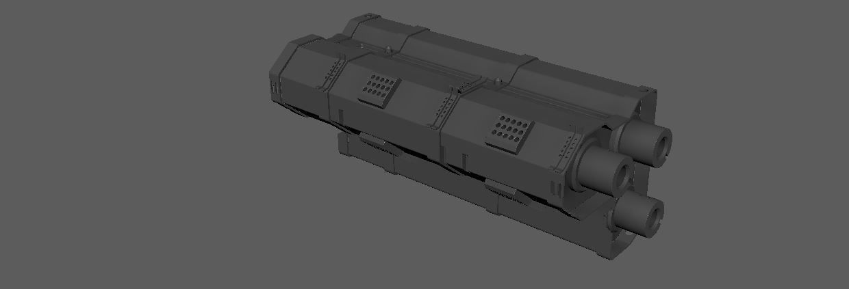 mech craft scifi  robotic alien  3D model_3