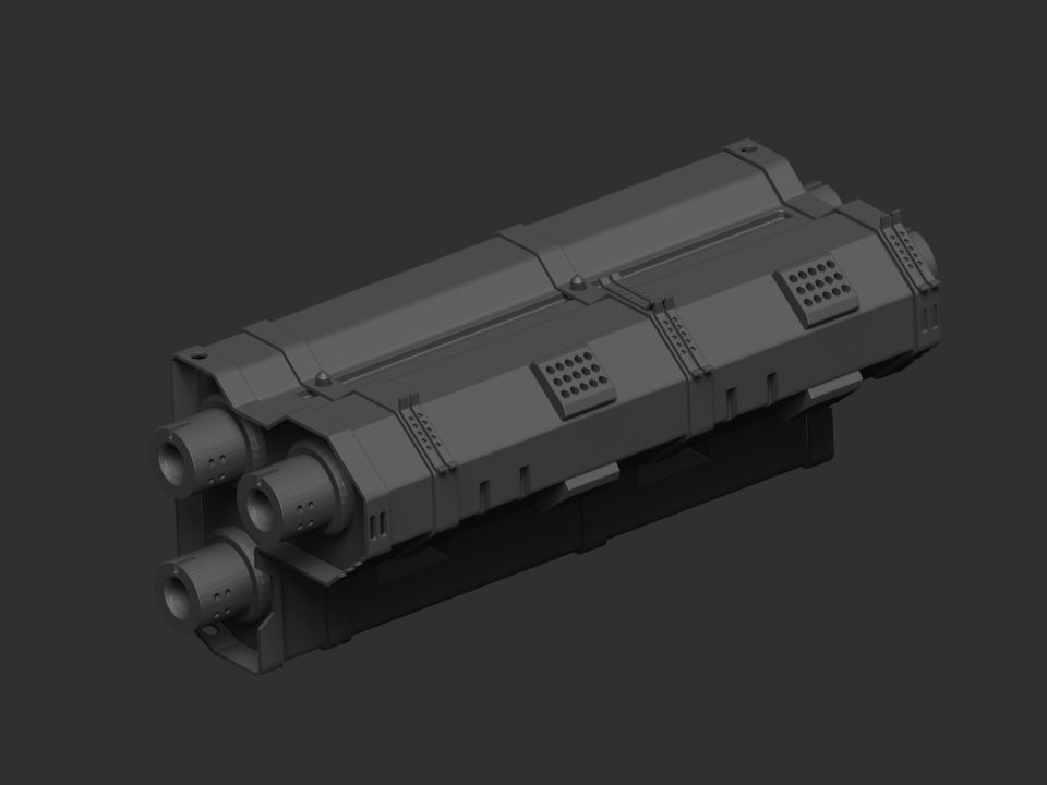 mech craft scifi  robotic alien  3D model_4