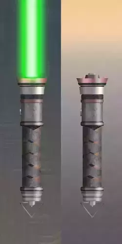 Cere Junda Lightsaber hilt 3D print model