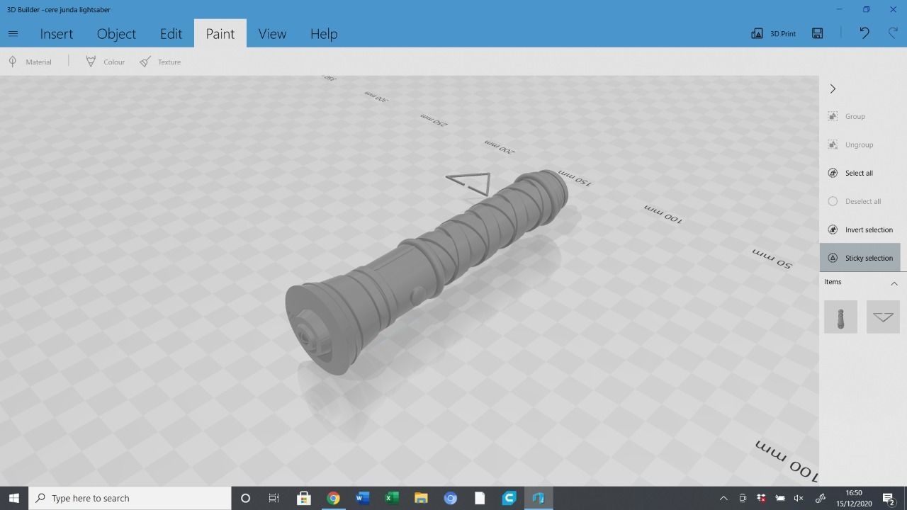 Cere Junda Lightsaber hilt 3D print model_1