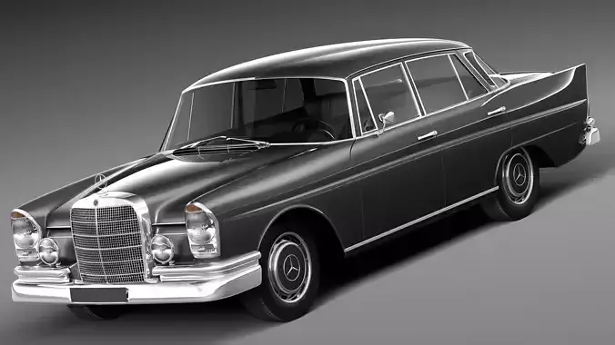 Mercedes-Benz 300SE W112 1961-1965 3D model
