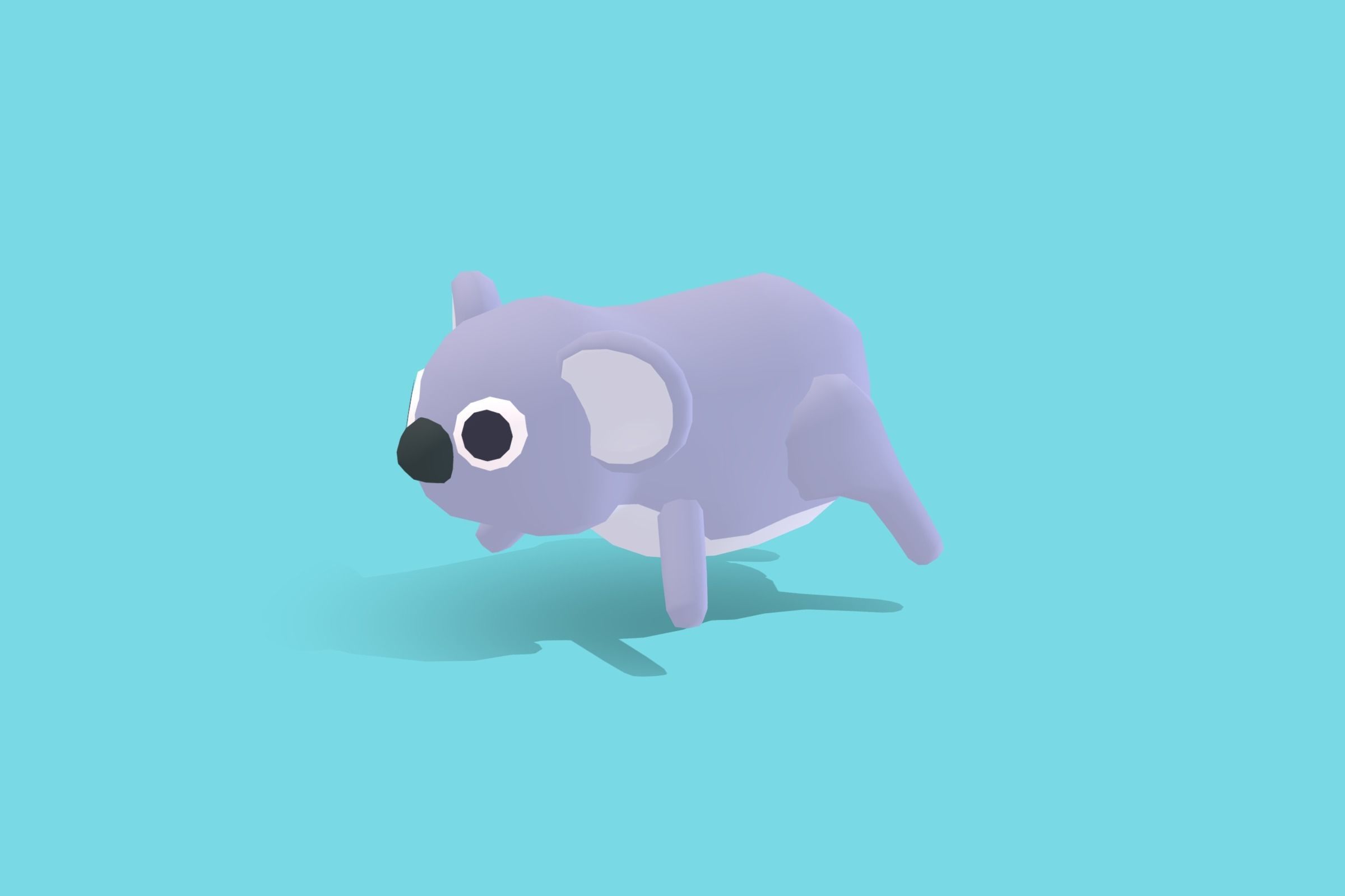 Koala - Quirky Series Low-poly 3D model_3