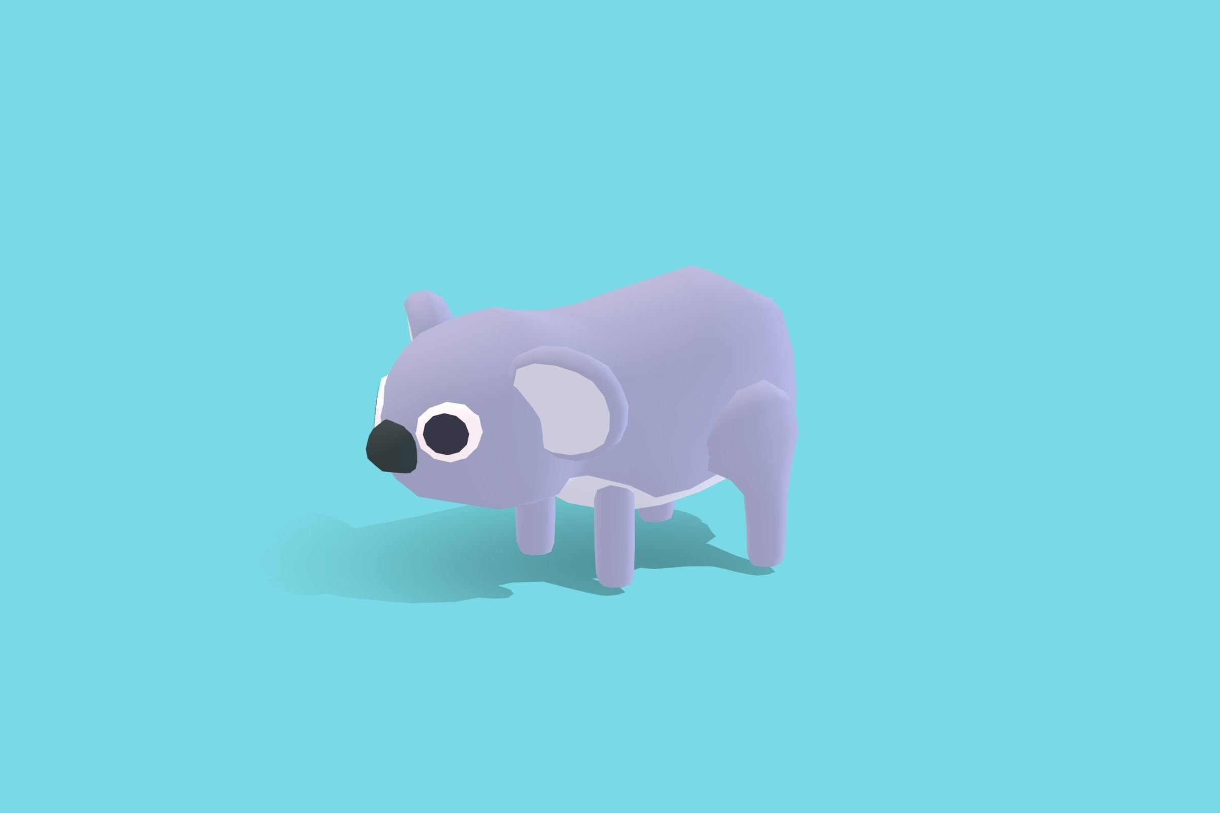 Koala - Quirky Series Low-poly 3D model_11