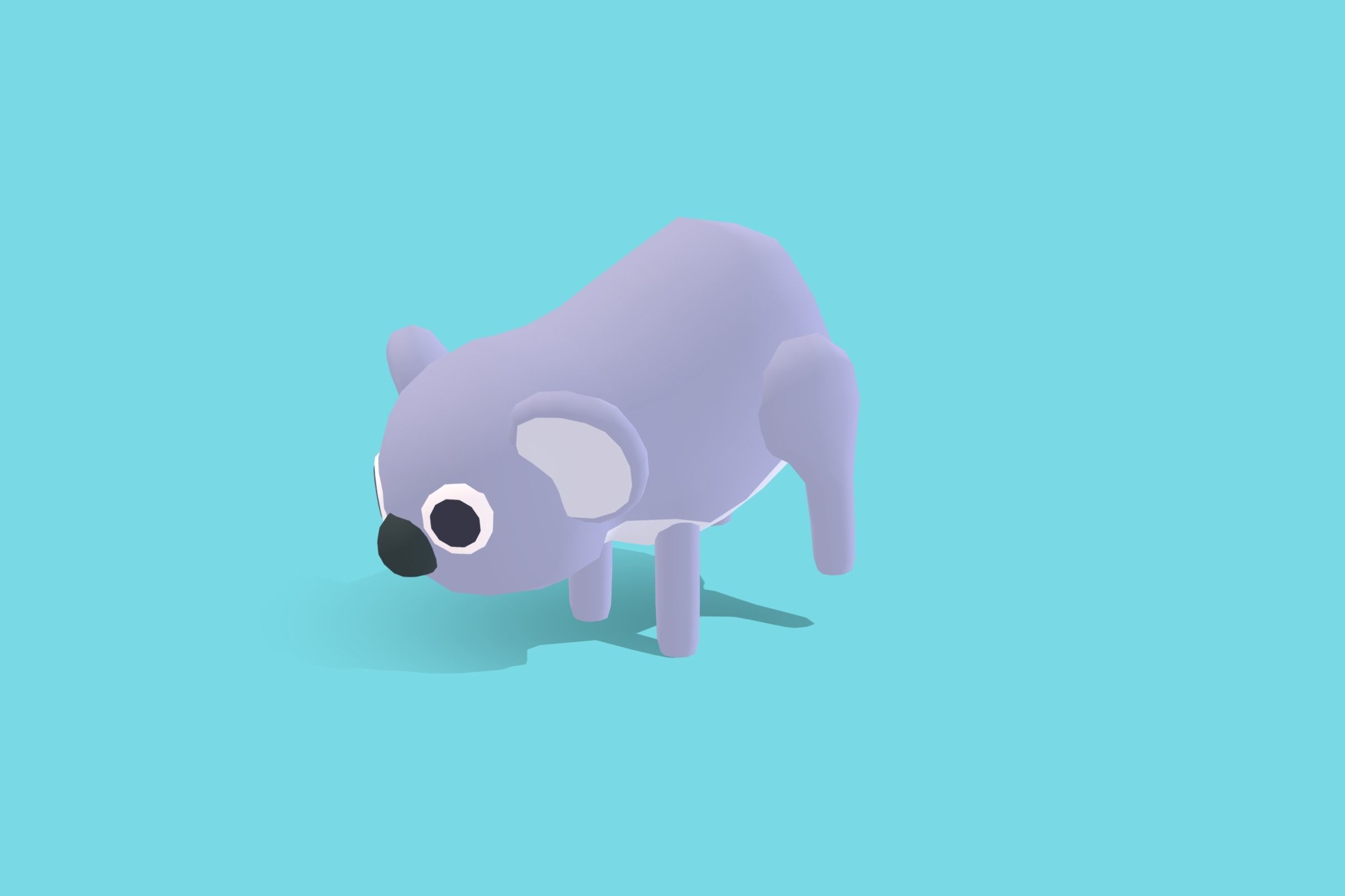 Koala - Quirky Series Low-poly 3D model_12