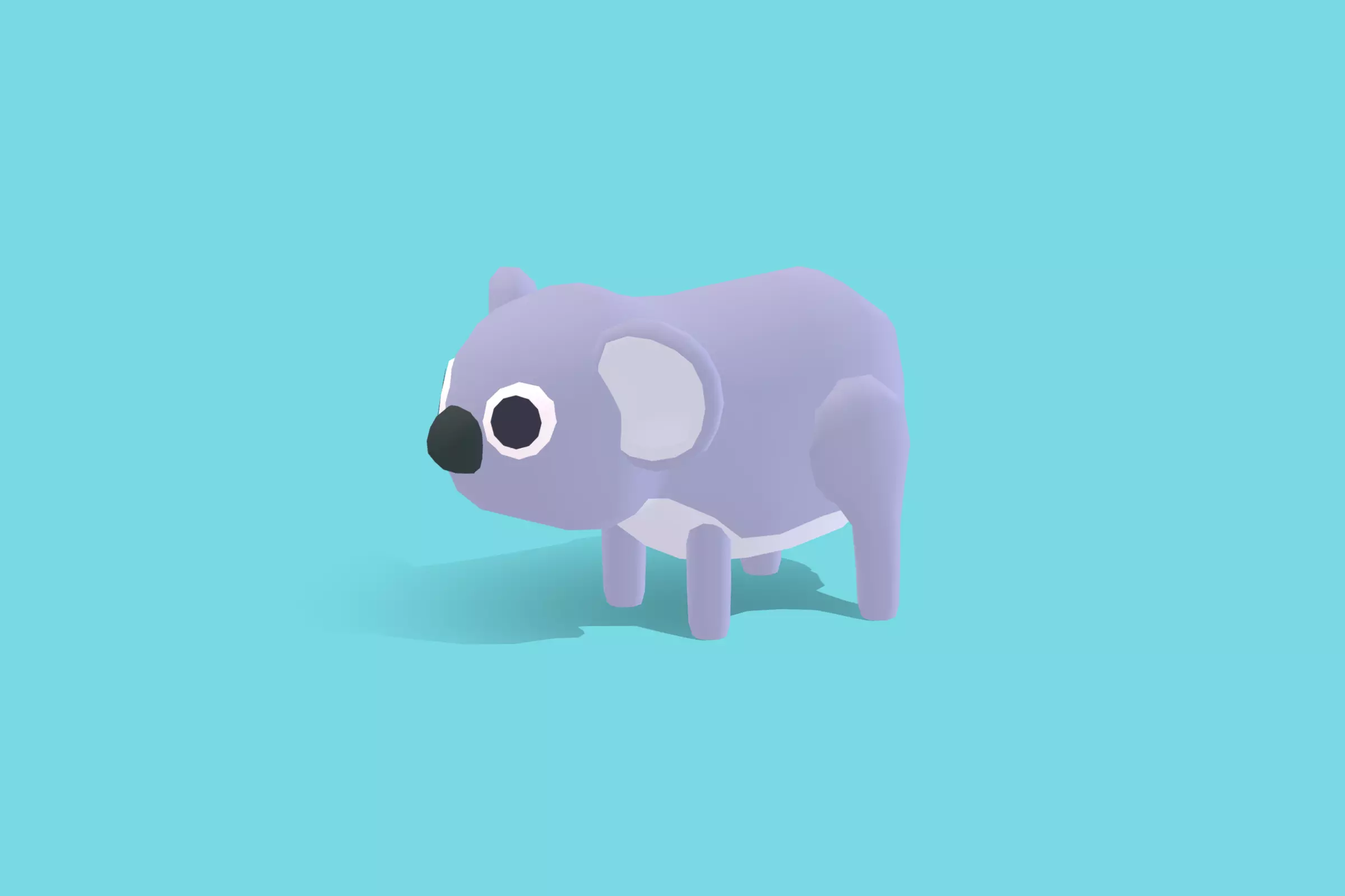 Koala - Quirky Series Low-poly 3D model_0