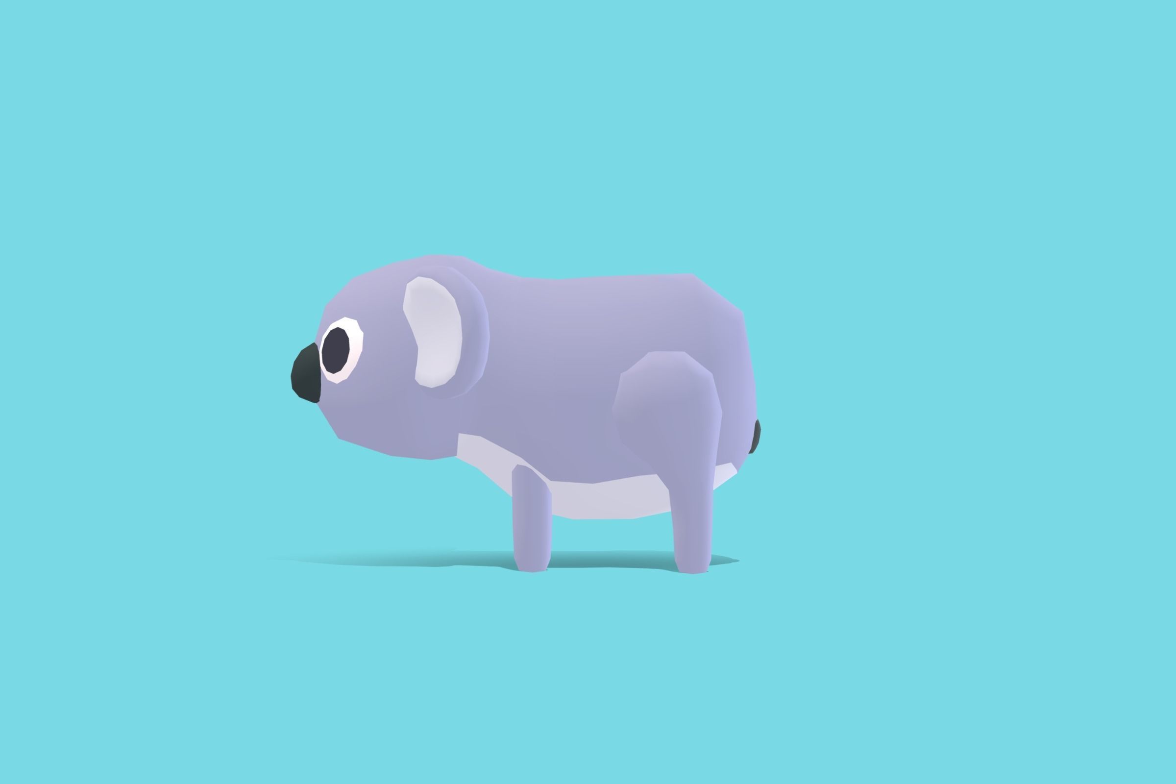 Koala - Quirky Series Low-poly 3D model_2