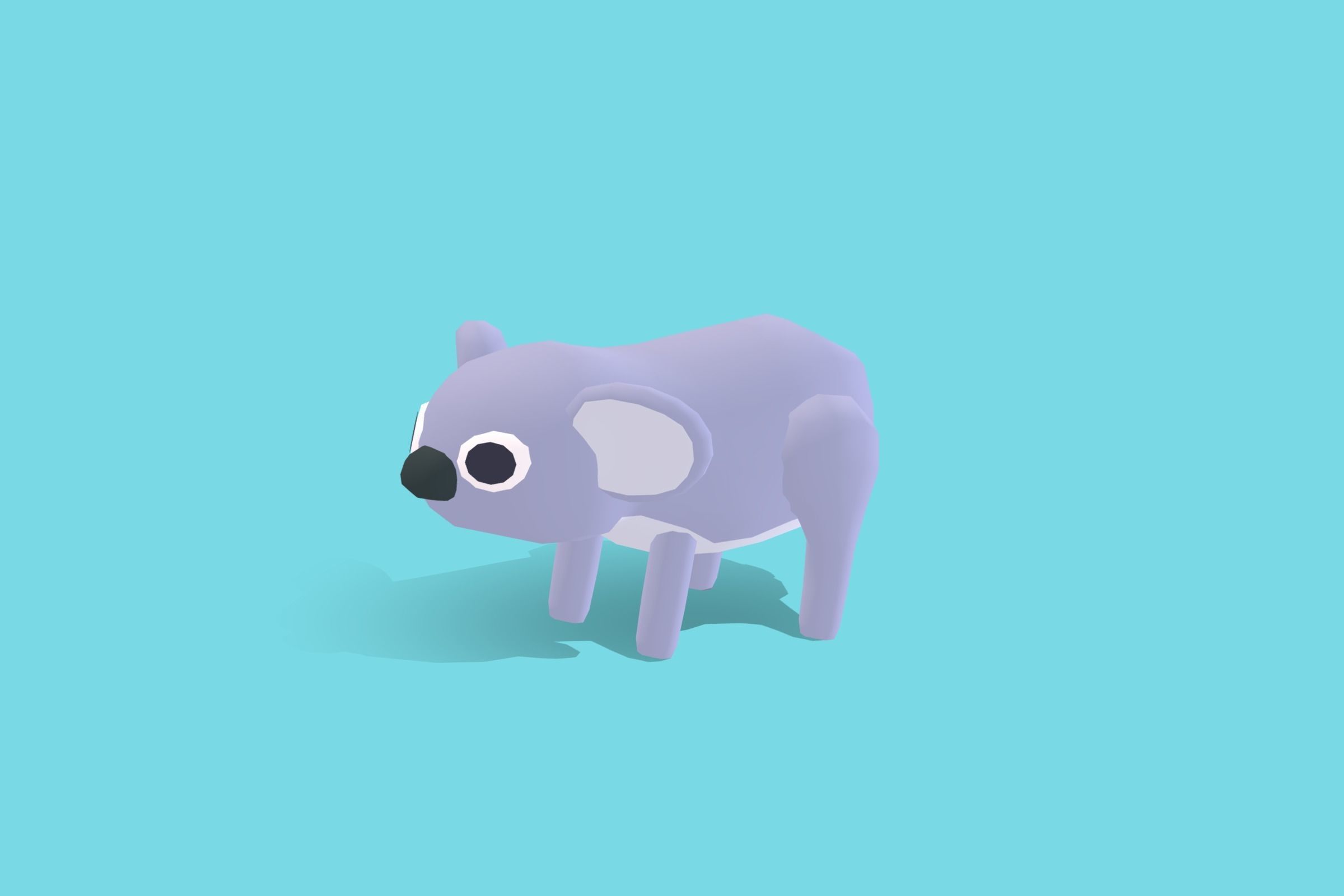 Koala - Quirky Series Low-poly 3D model_5