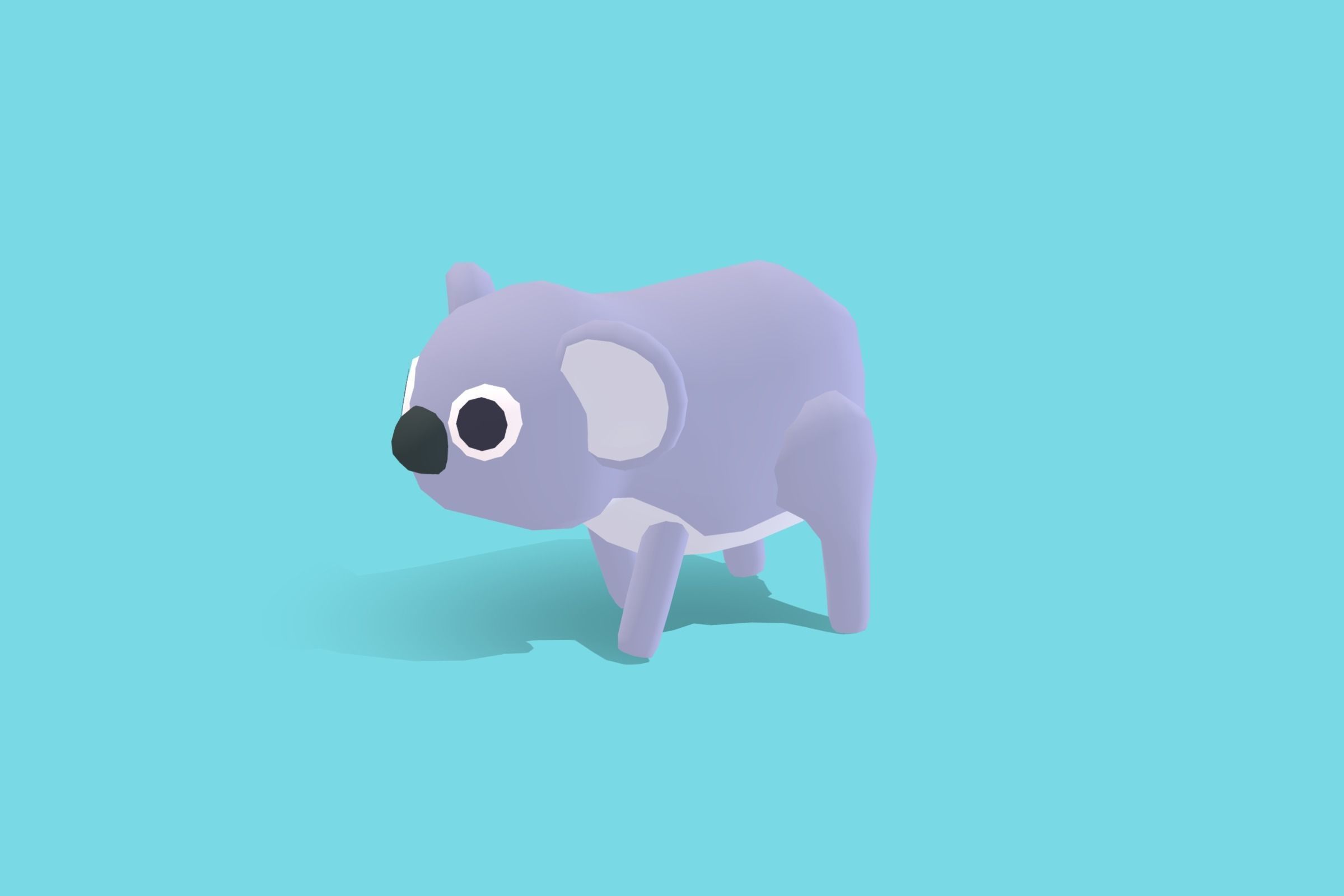 Koala - Quirky Series Low-poly 3D model_10