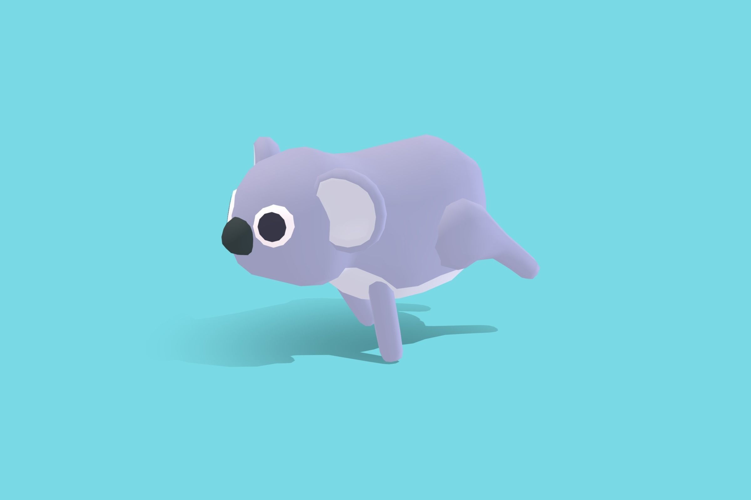 Koala - Quirky Series Low-poly 3D model_9
