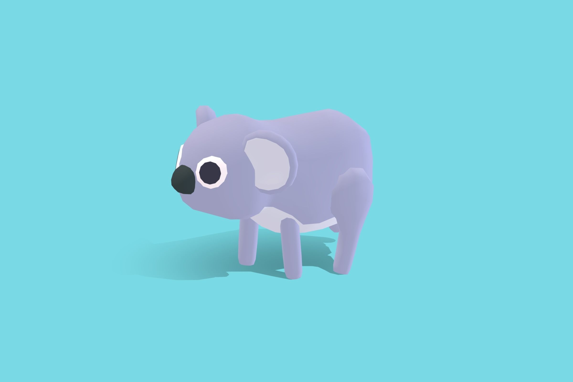 Koala - Quirky Series Low-poly 3D model_8