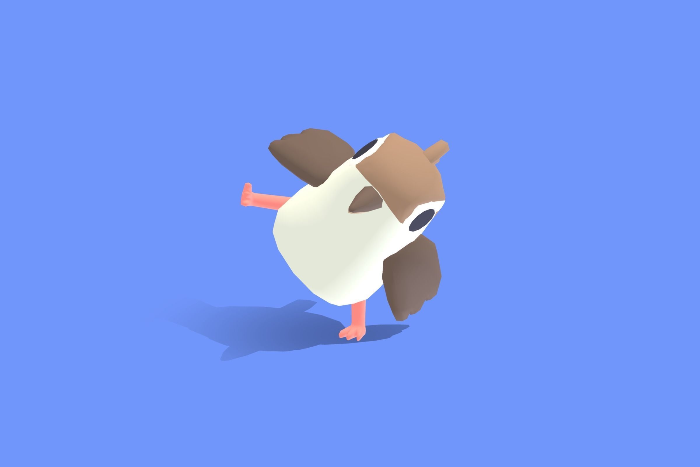 Kookaburra - Quirky Series Low-poly 3D model_11