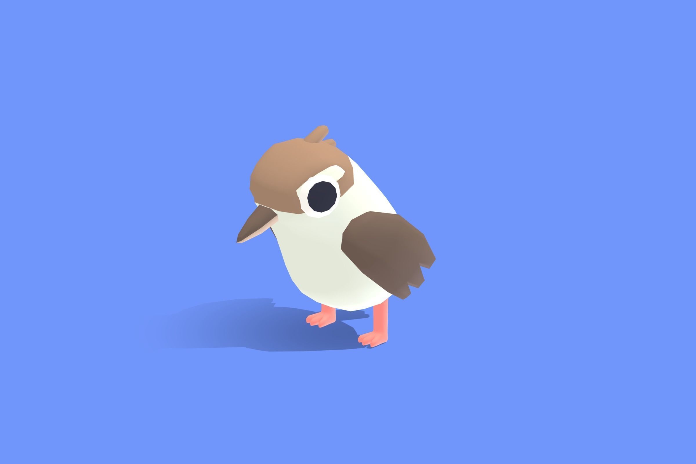 Kookaburra - Quirky Series Low-poly 3D model_13