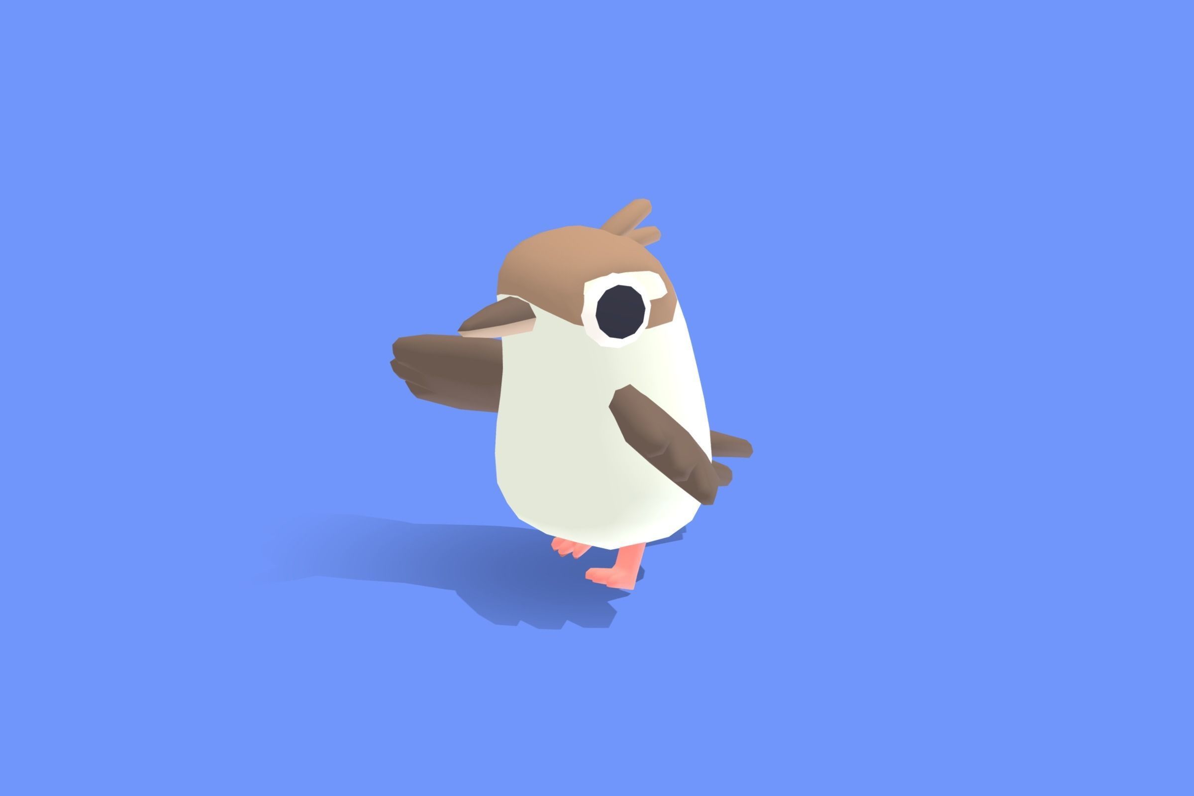 Kookaburra - Quirky Series Low-poly 3D model_12
