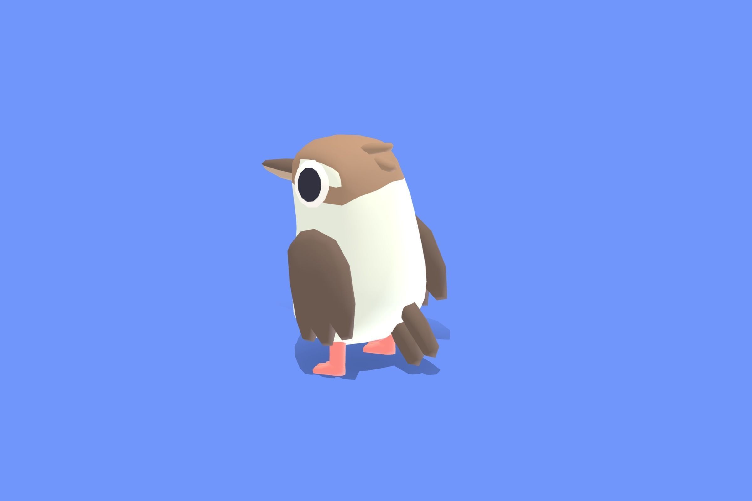 Kookaburra - Quirky Series Low-poly 3D model_1