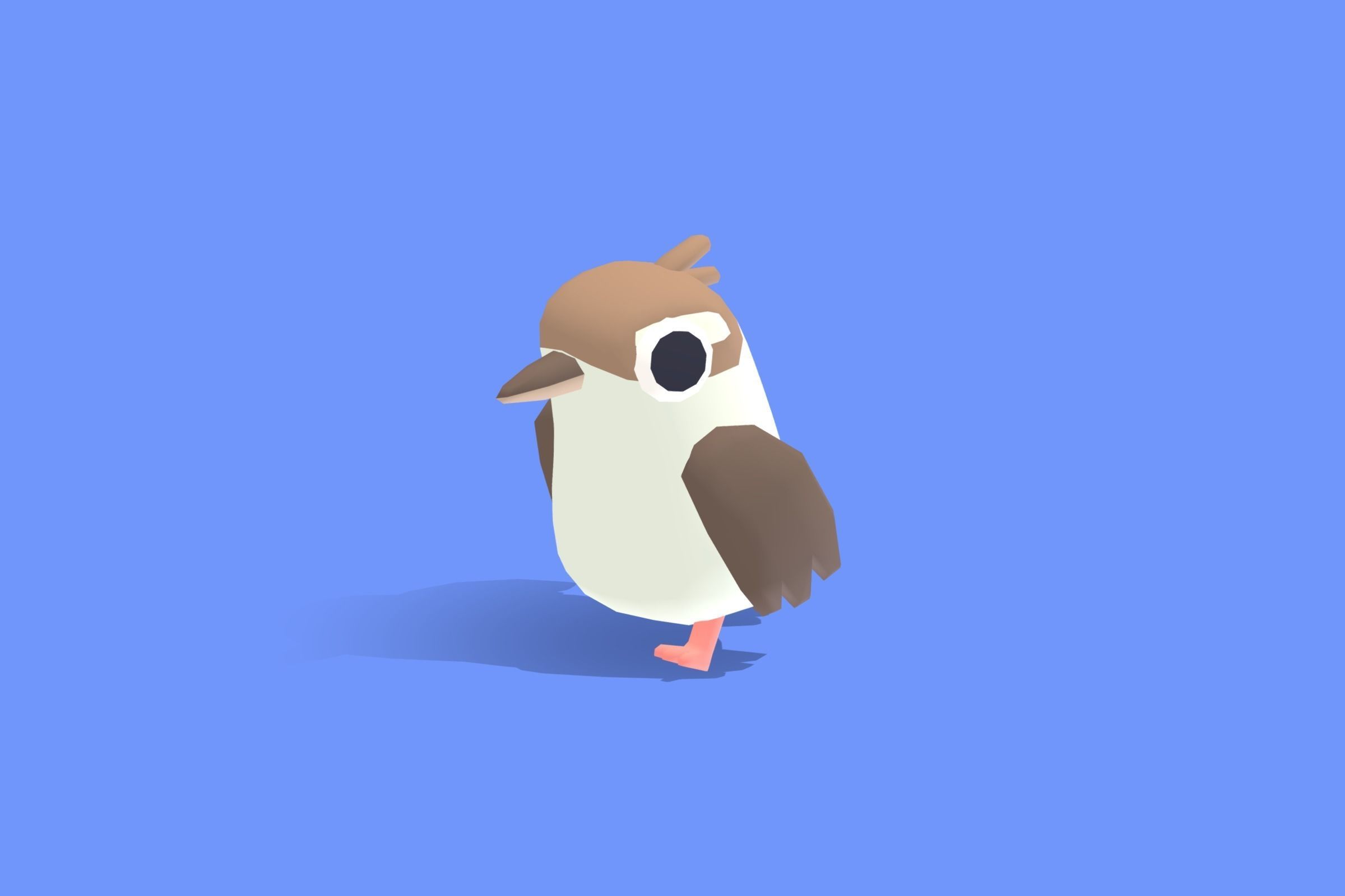 Kookaburra - Quirky Series Low-poly 3D model_7