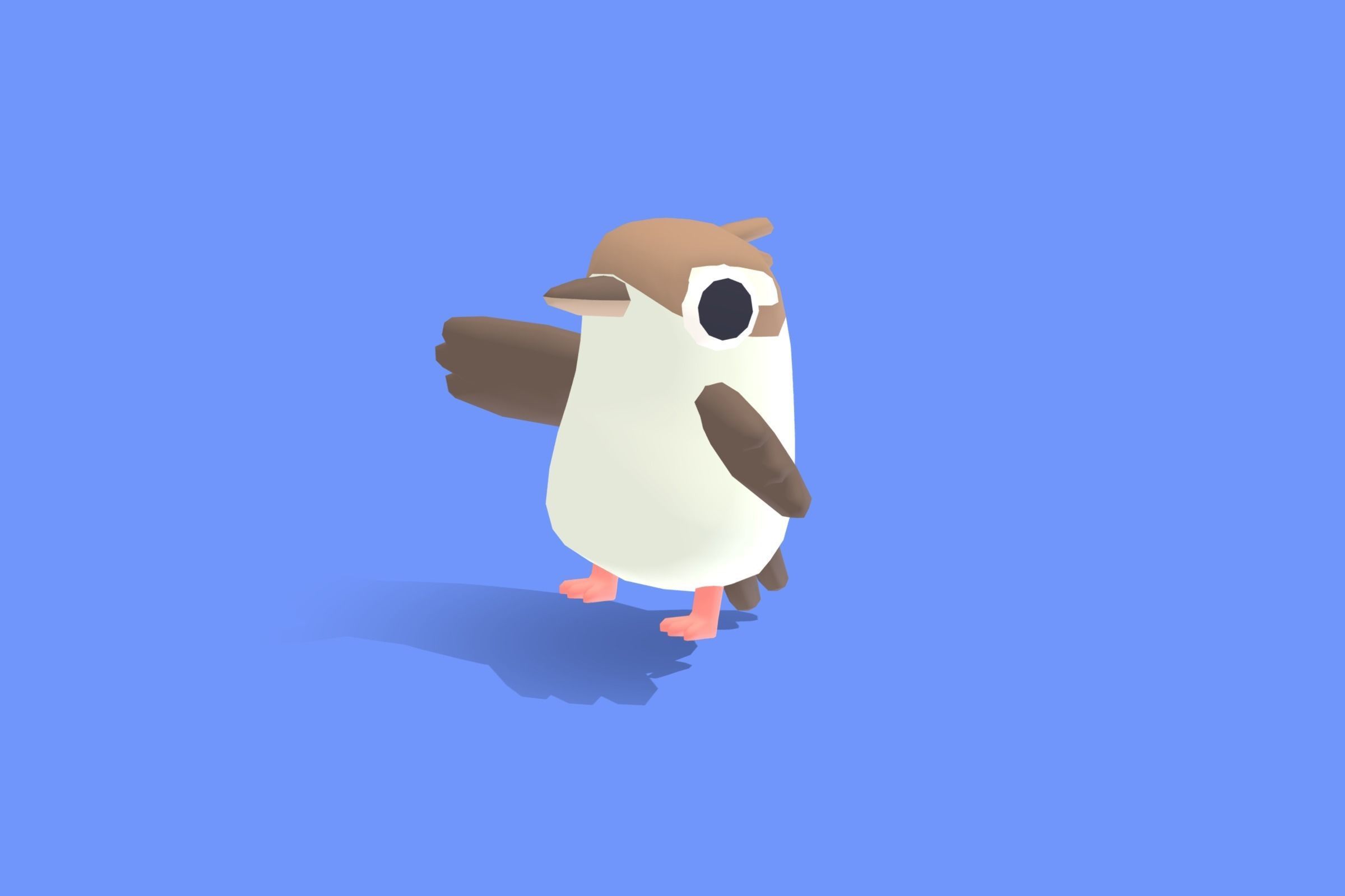 Kookaburra - Quirky Series Low-poly 3D model_10