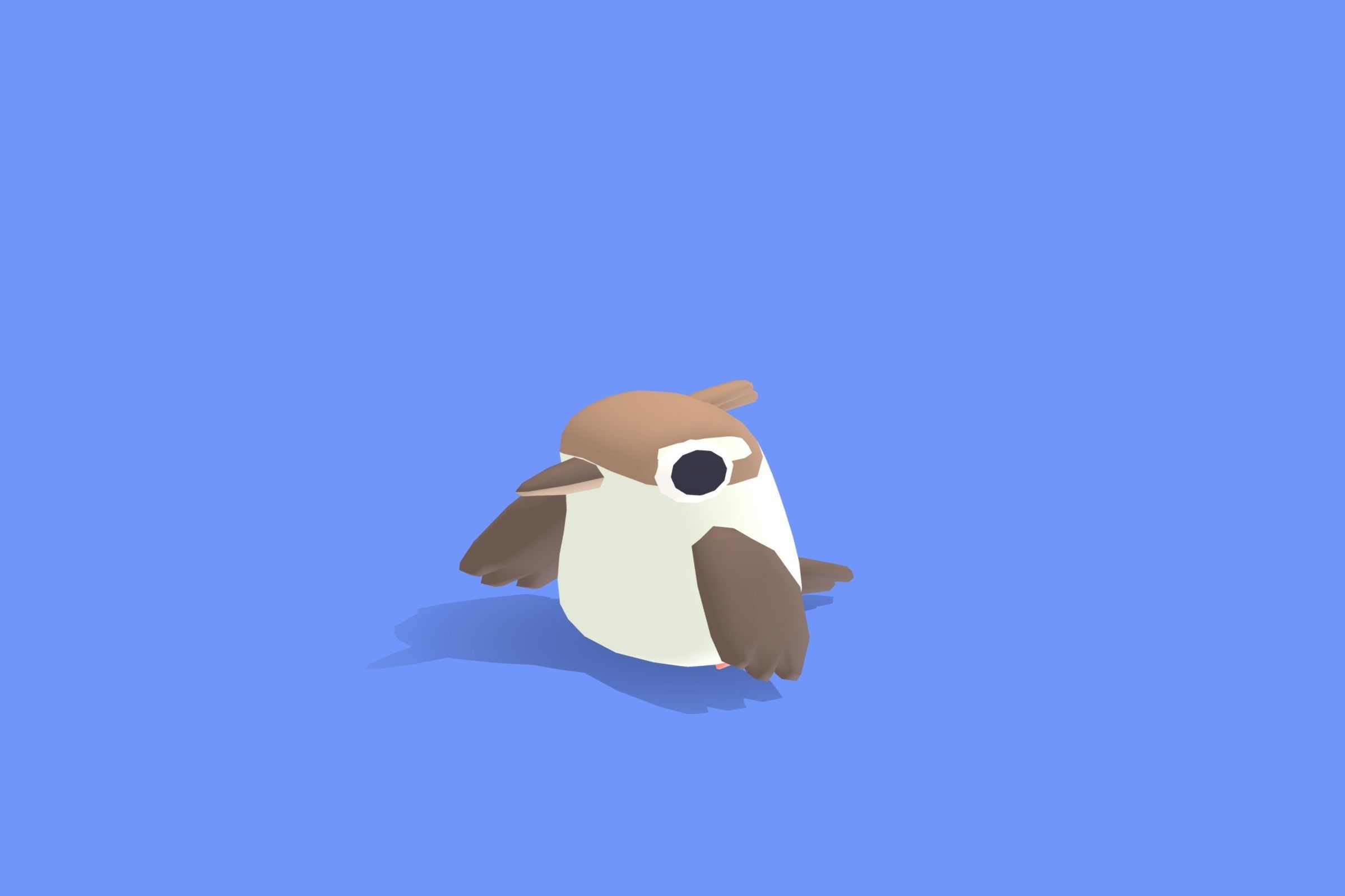 Kookaburra - Quirky Series Low-poly 3D model_4