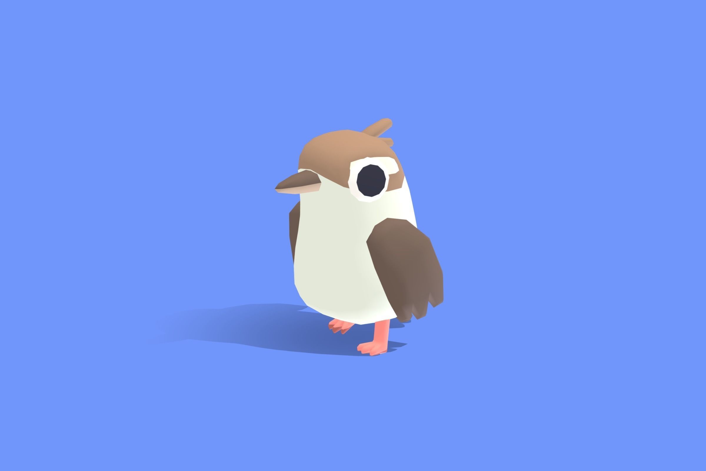 Kookaburra - Quirky Series Low-poly 3D model_6