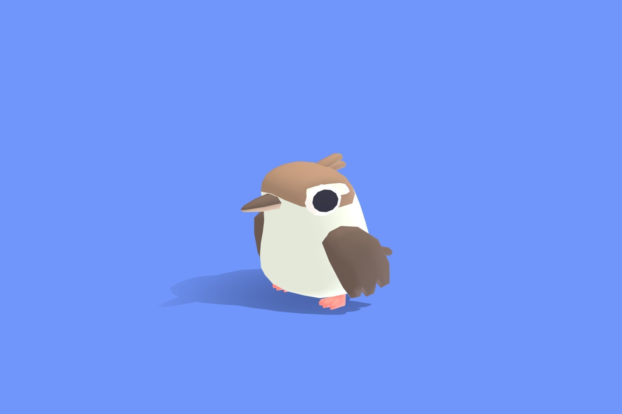 Kookaburra - Quirky Series Low-poly 3D model_9