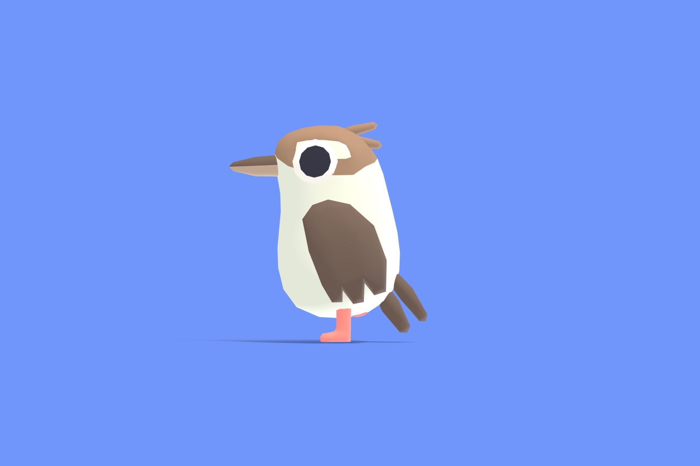 Kookaburra - Quirky Series Low-poly 3D model_2