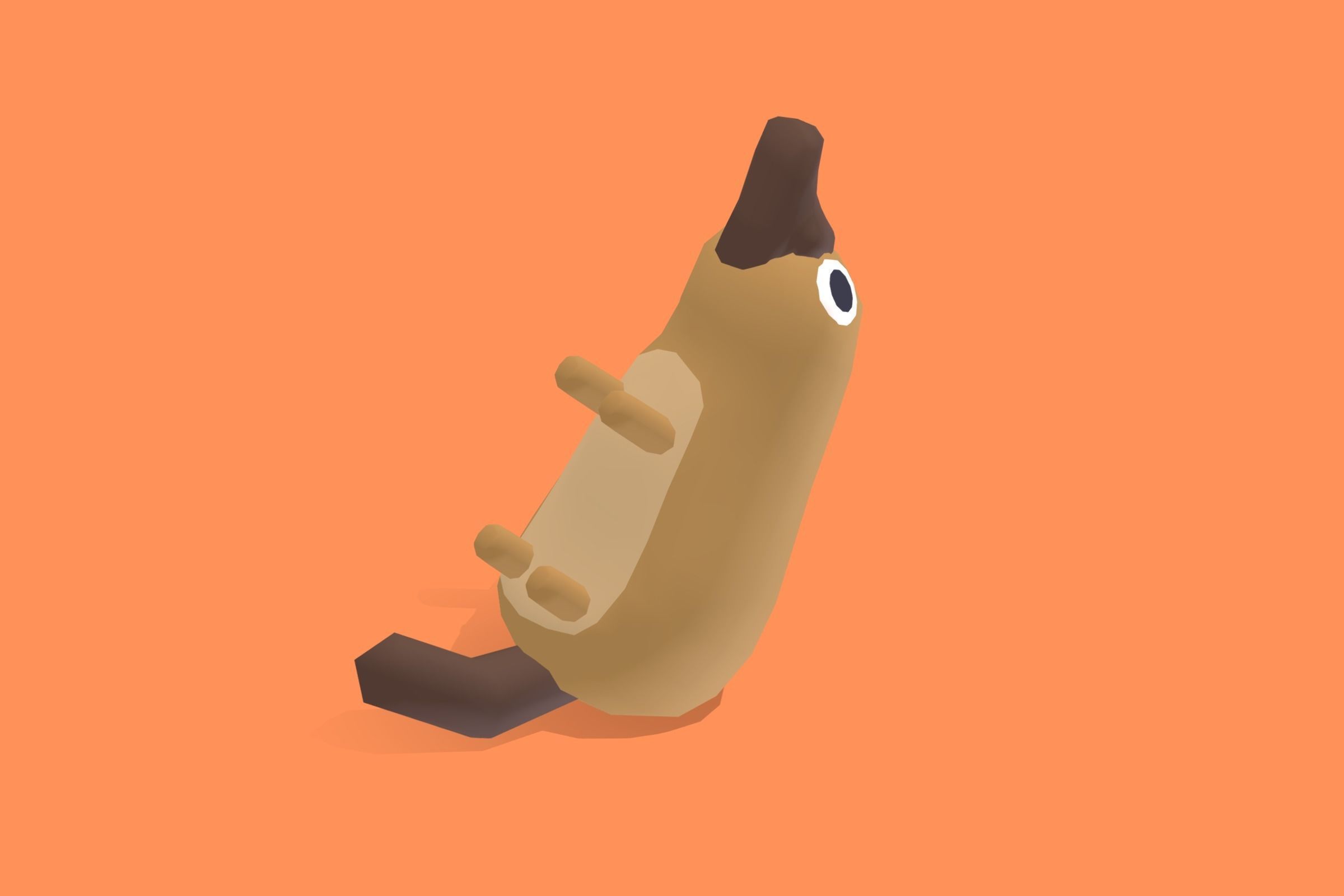 Platypus - Quirky Series Low-poly 3D model_5