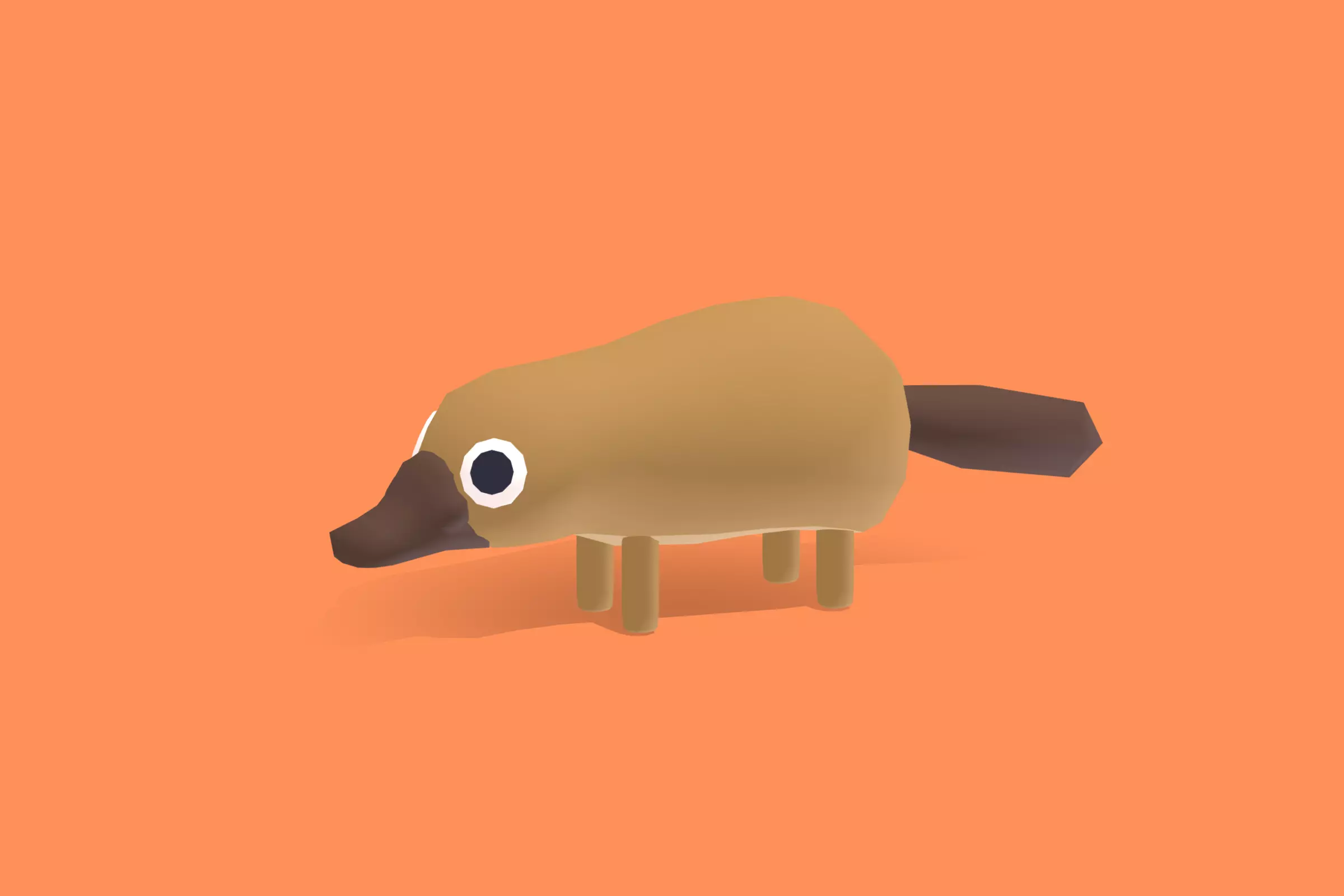 Platypus - Quirky Series Low-poly 3D model_0