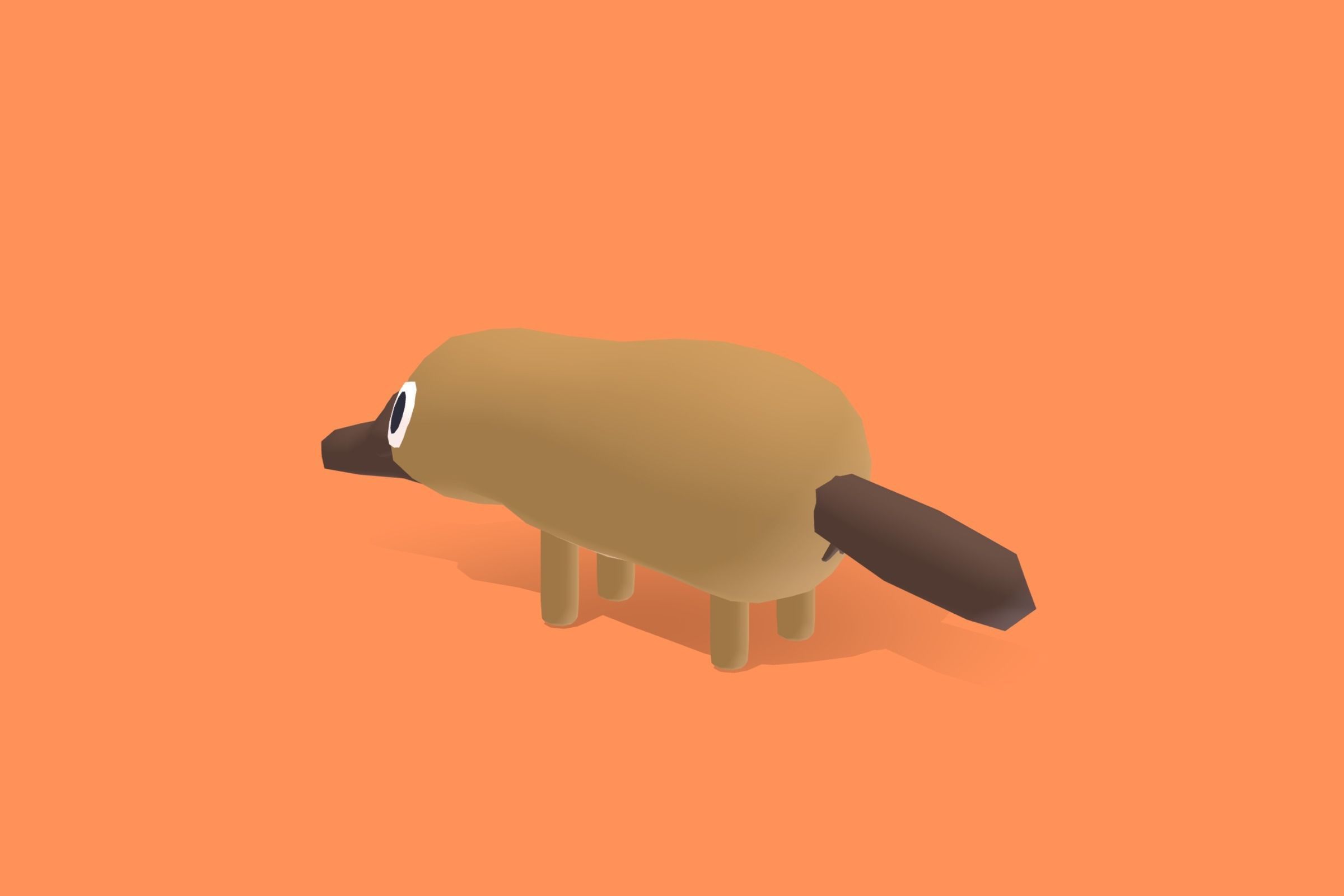 Platypus - Quirky Series Low-poly 3D model_1