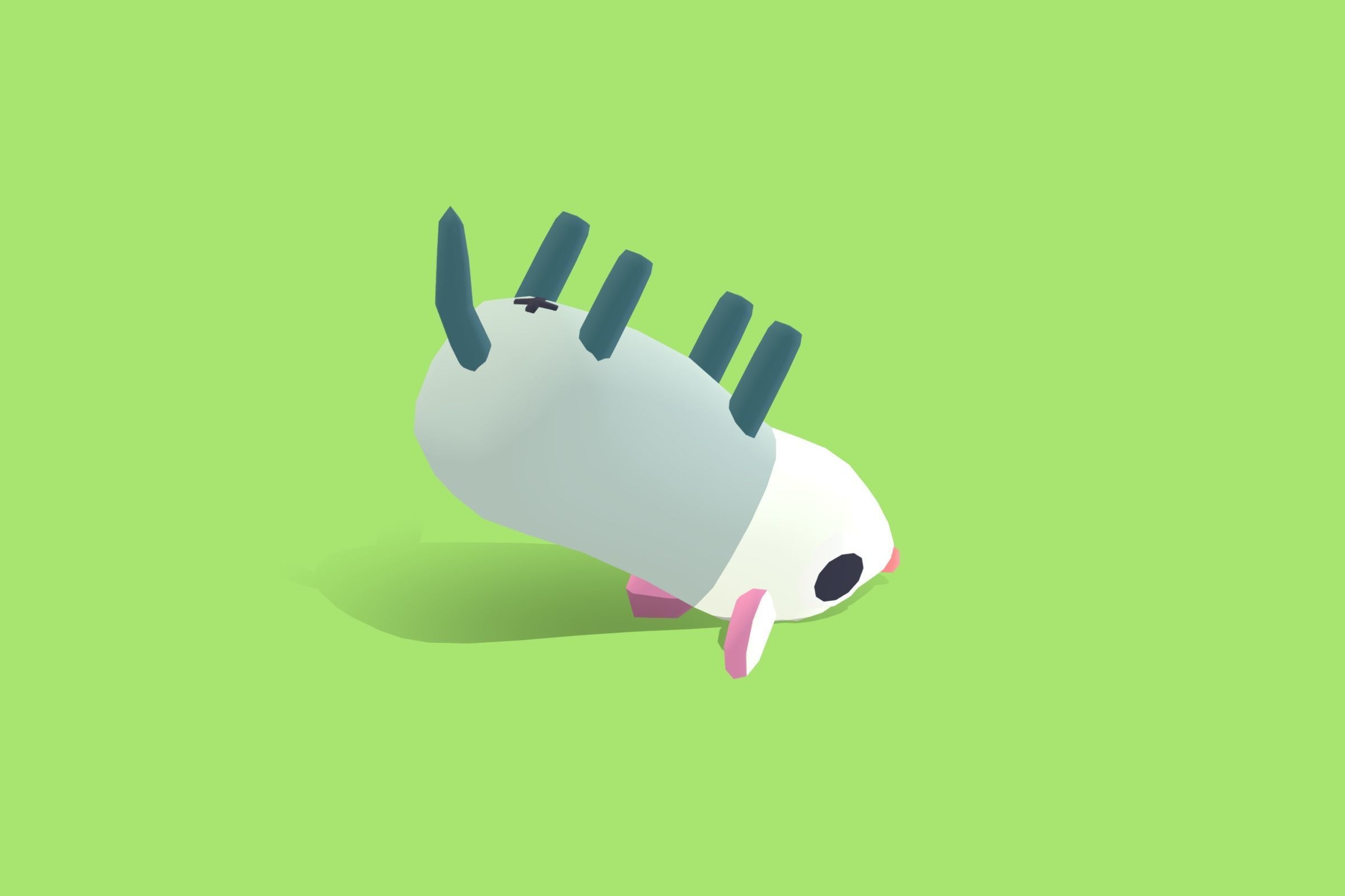 Possum - Quirky Series Low-poly 3D model_7