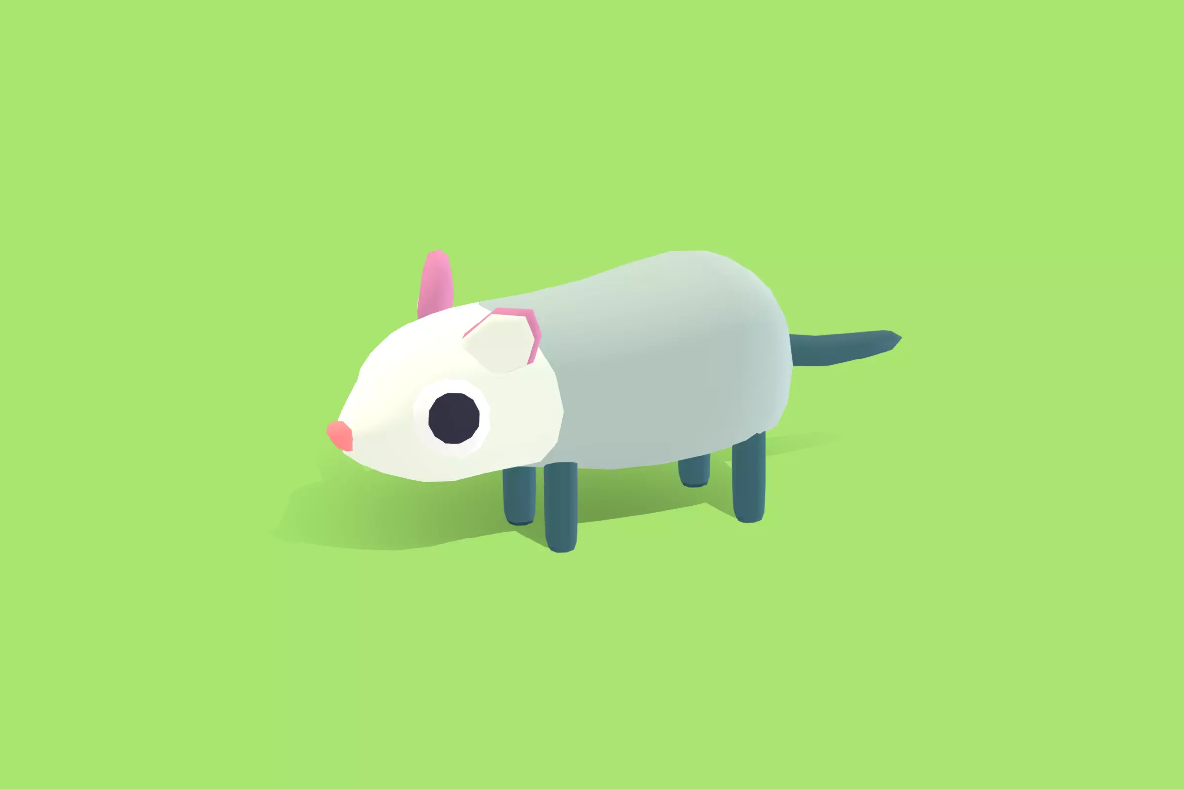 Possum - Quirky Series Low-poly 3D model_0