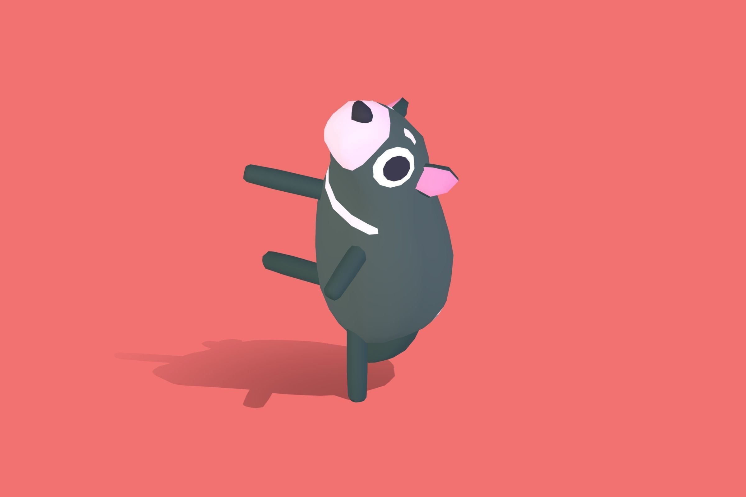 Tasmanian Devil - Quirky Series Low-poly 3D model_13