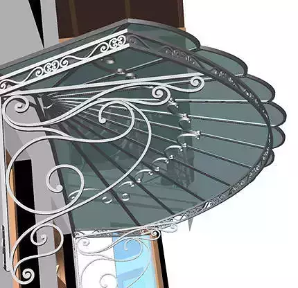 Pergola 2 ornate awning for window