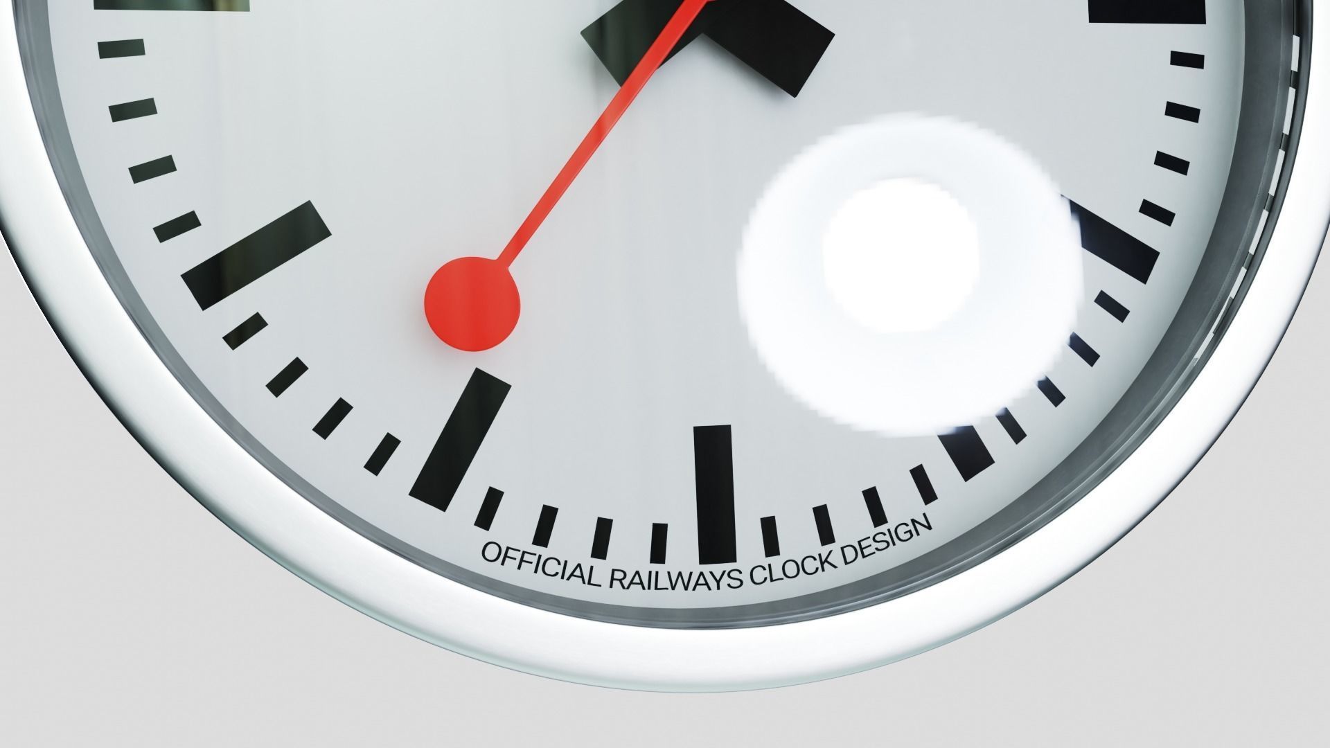 Mondaine STOP2GO swiss wallclock 40cm 3D model_3