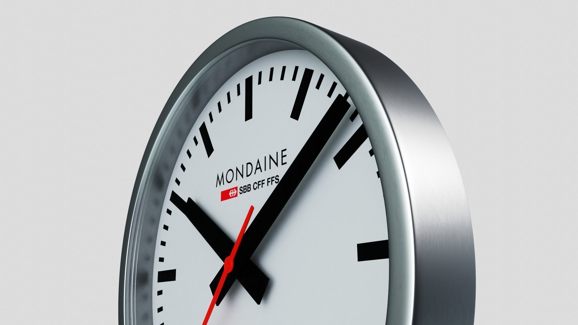 Mondaine STOP2GO swiss wallclock 40cm 3D model_2