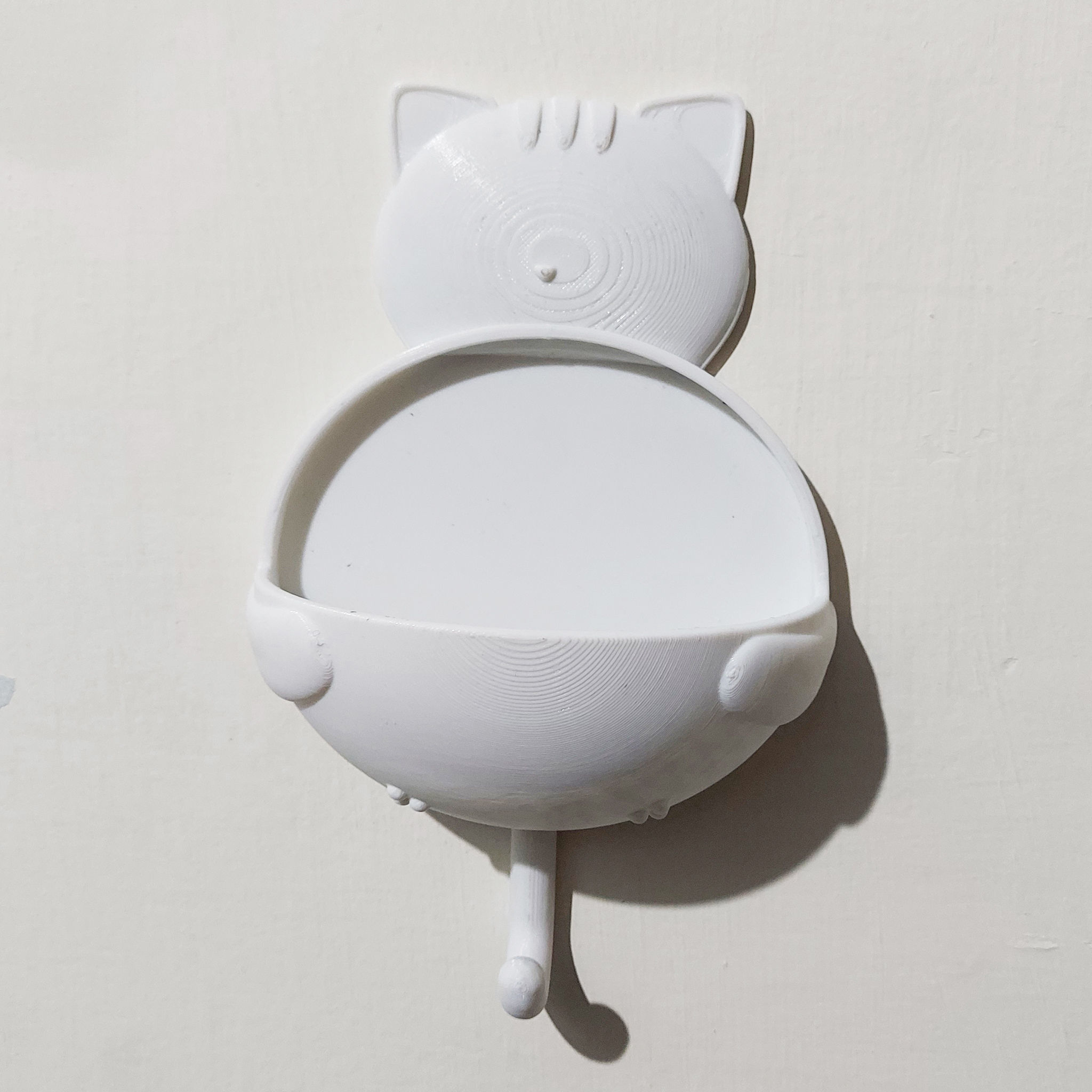 CUTE CAT HOLDER - CLOTH TOWEL HANGER 3D print model_2