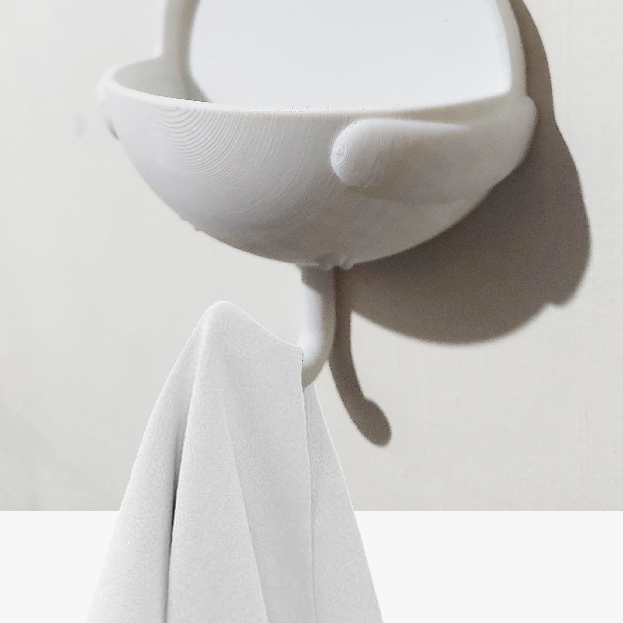 CUTE CAT HOLDER - CLOTH TOWEL HANGER 3D print model_3