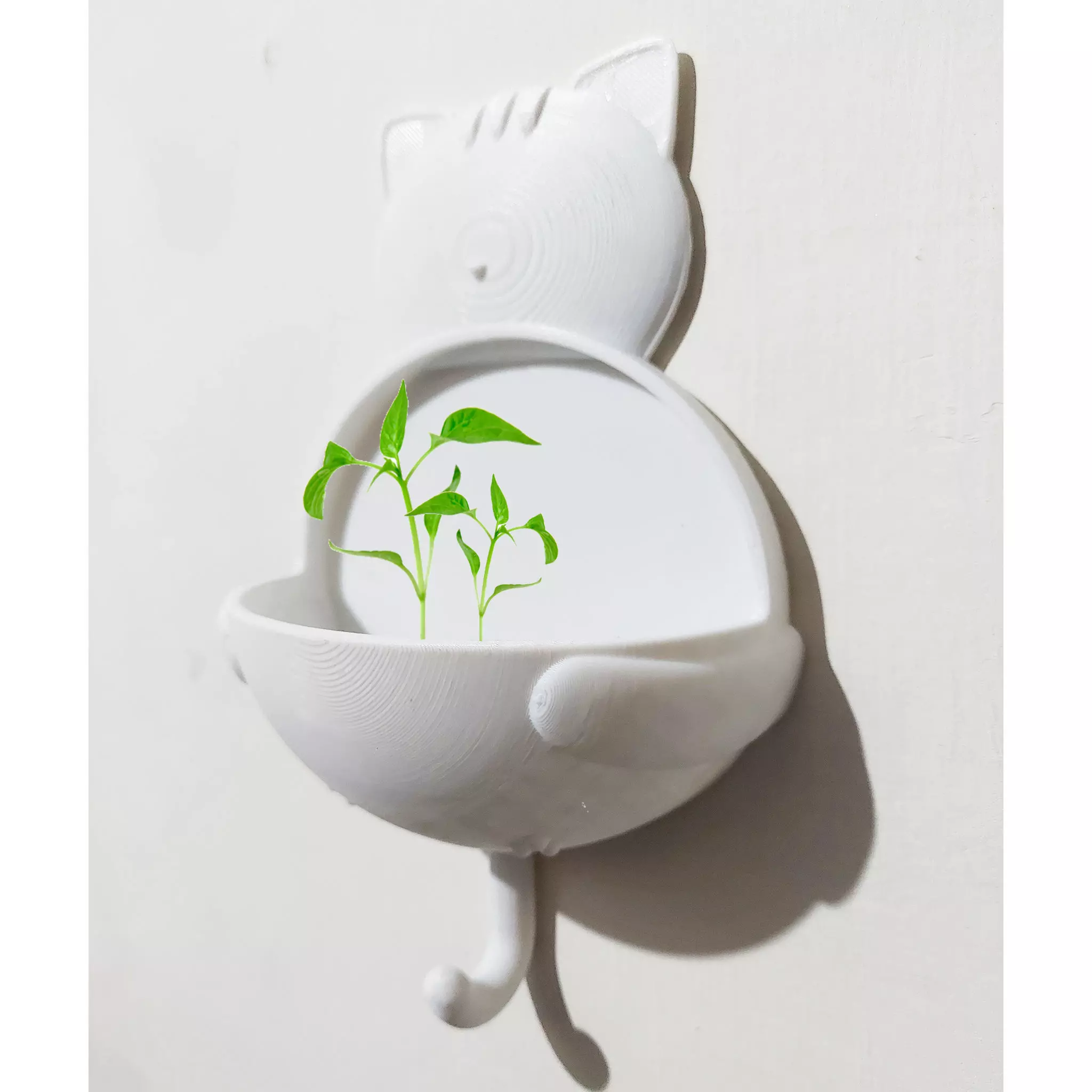 CUTE CAT HOLDER - CLOTH TOWEL HANGER 3D print model_0