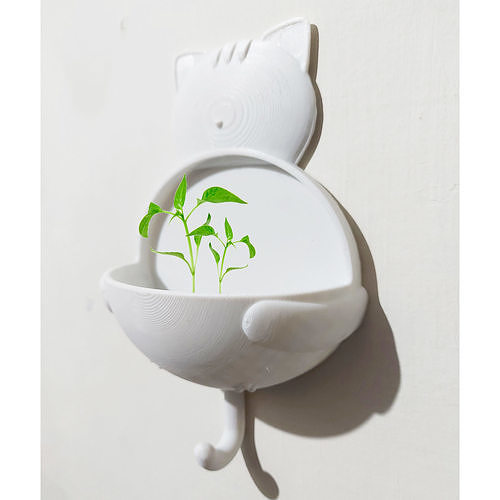 CUTE CAT HOLDER - CLOTH TOWEL HANGER 3D print model