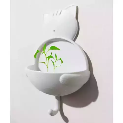 CUTE CAT HOLDER - CLOTH TOWEL HANGER 3D print model