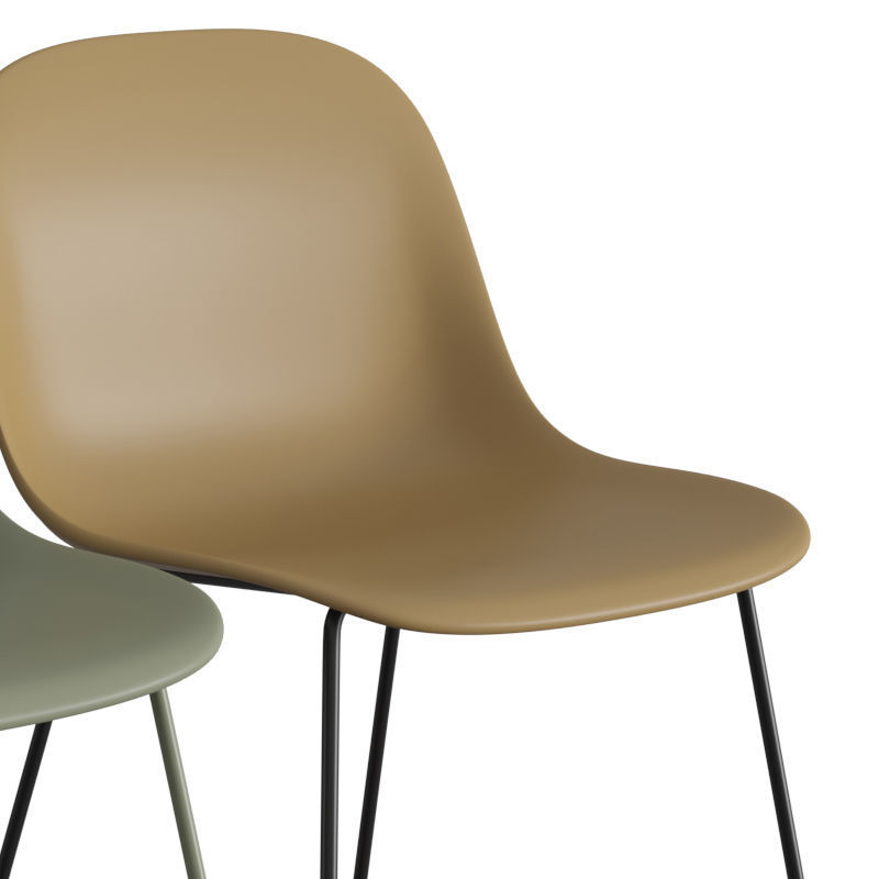 Fiber Side Chair Sled Base 3D model_2