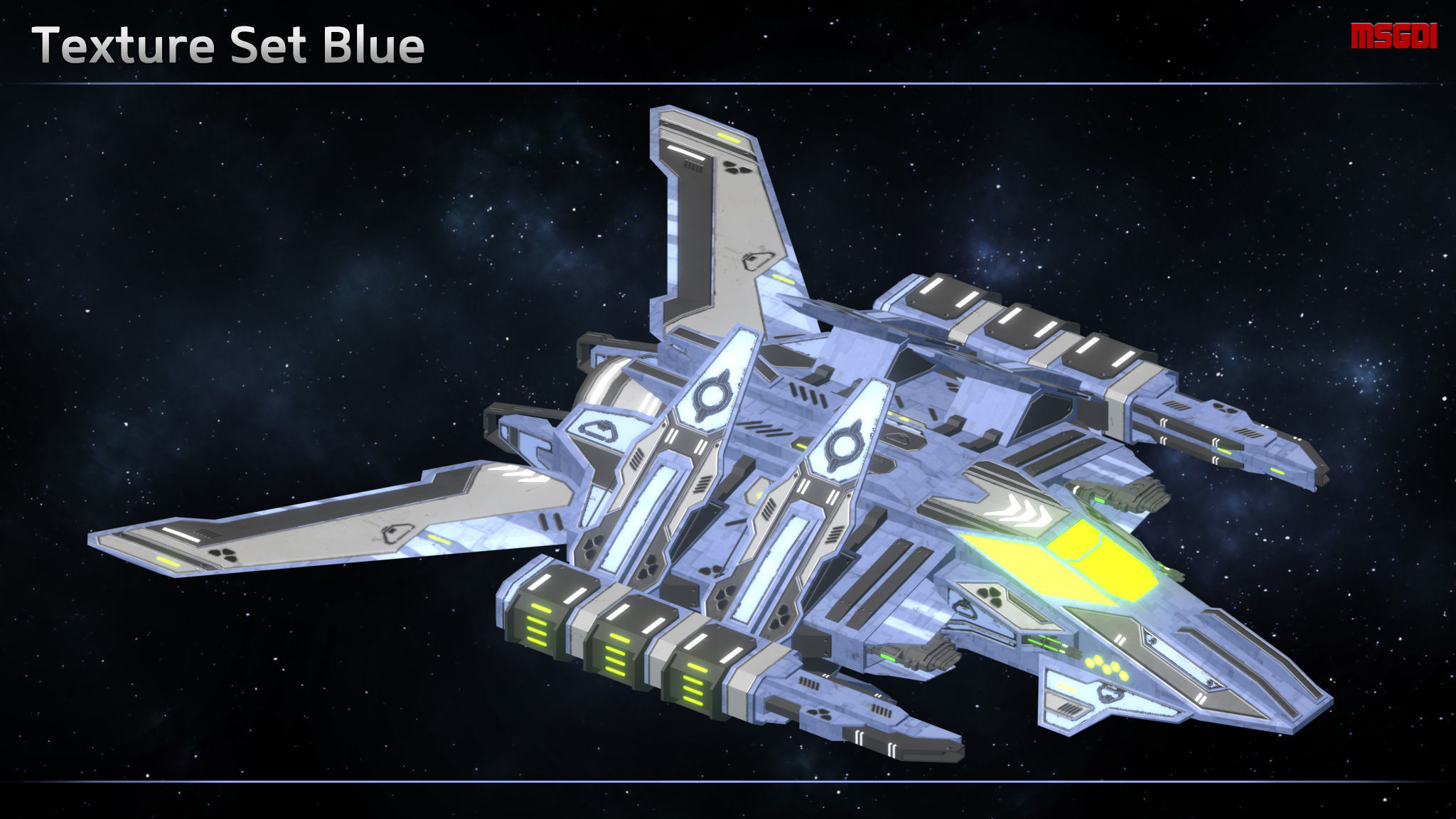 Enkar Republic Attack Fighter Karban Low-poly 3D model_5