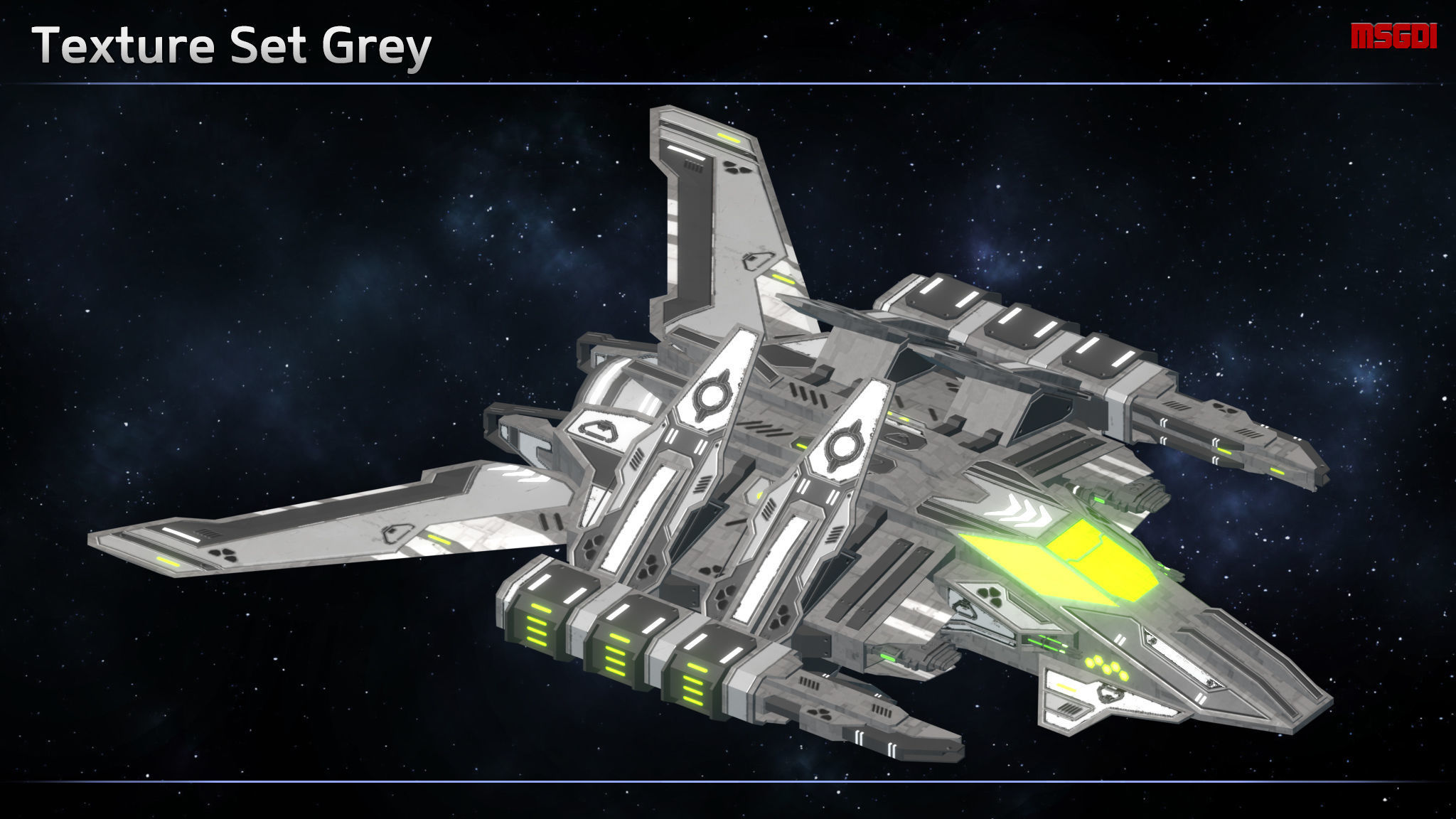 Enkar Republic Attack Fighter Karban Low-poly 3D model_8