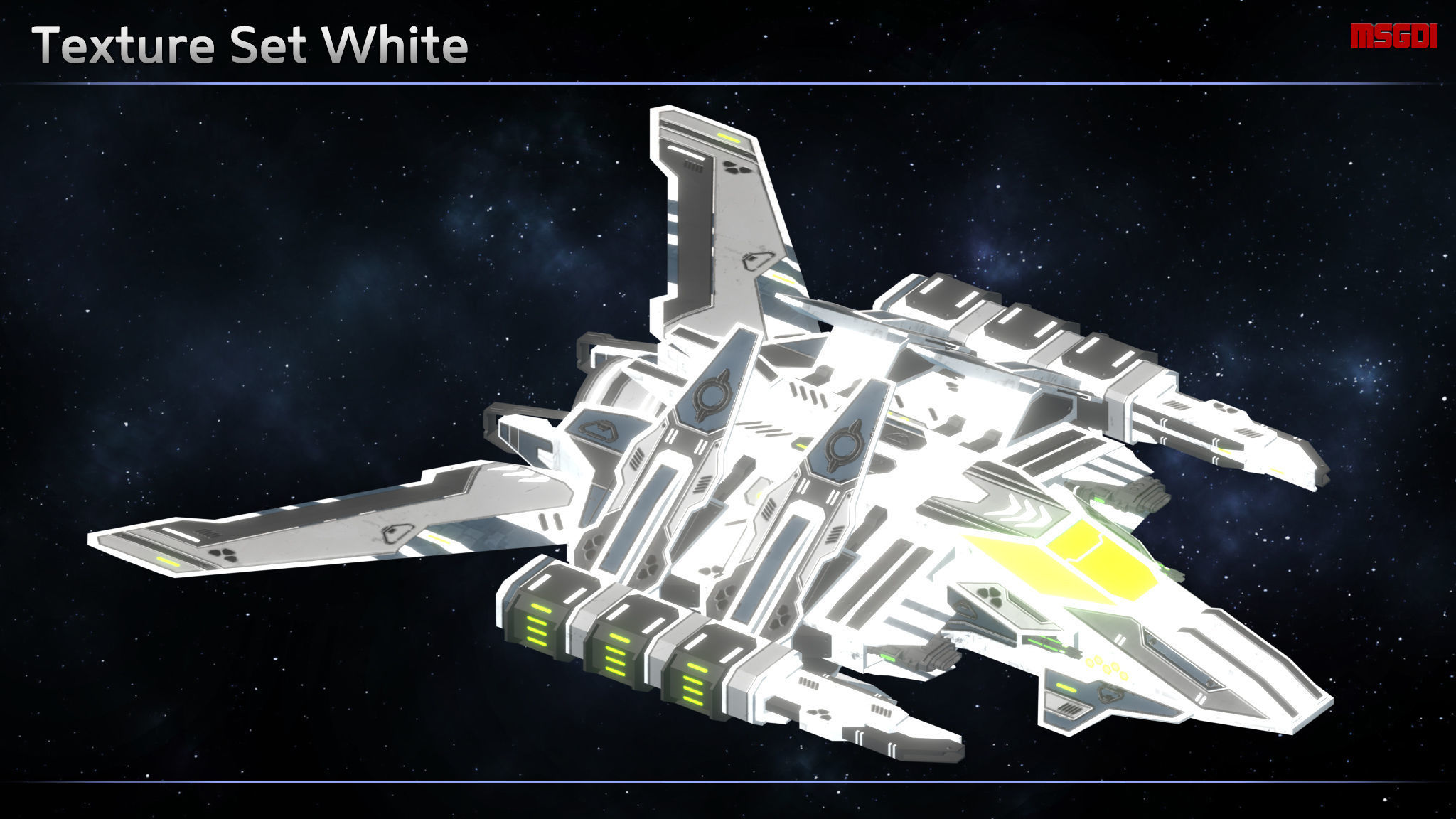 Enkar Republic Attack Fighter Karban Low-poly 3D model_10