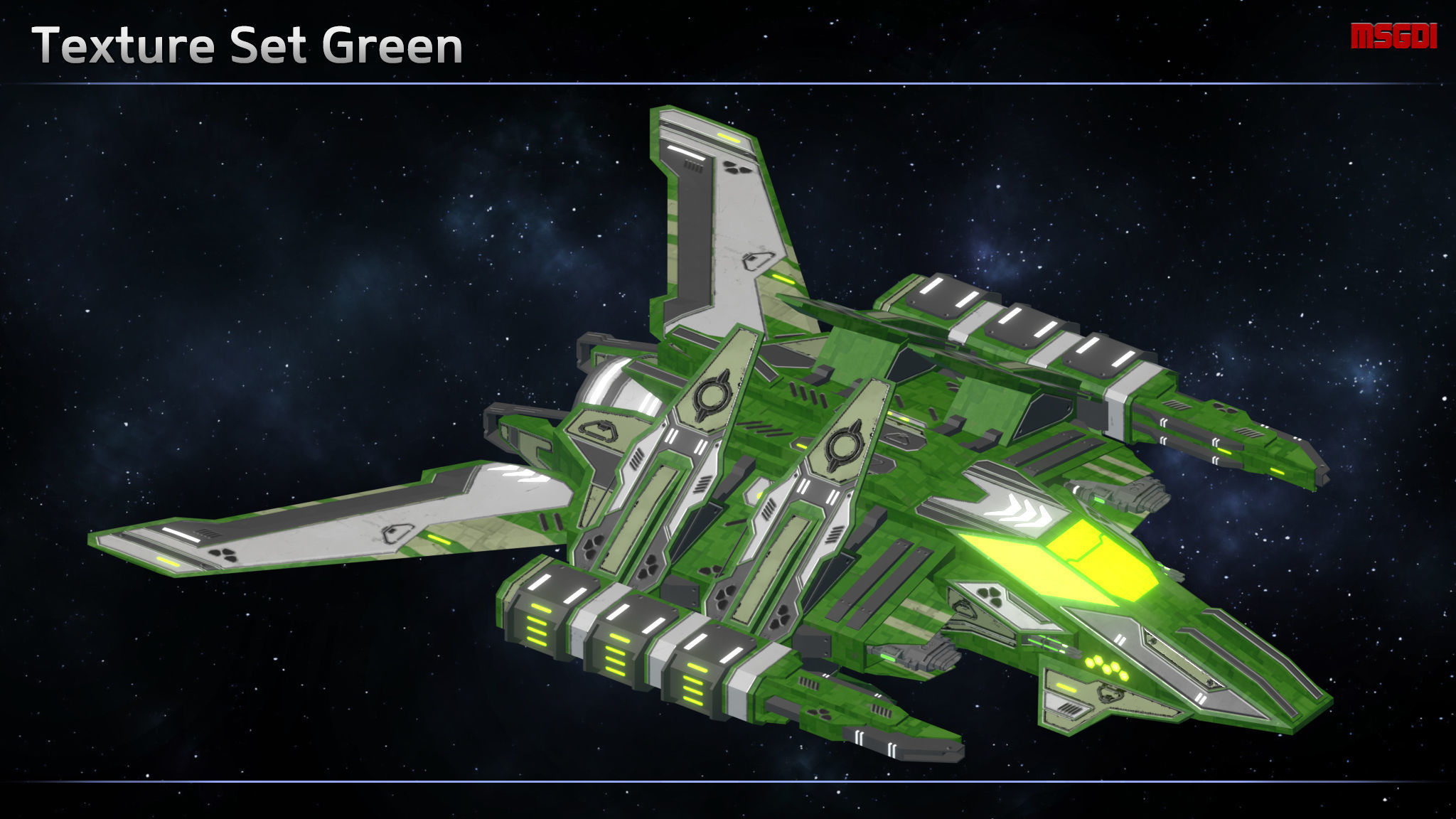 Enkar Republic Attack Fighter Karban Low-poly 3D model_7