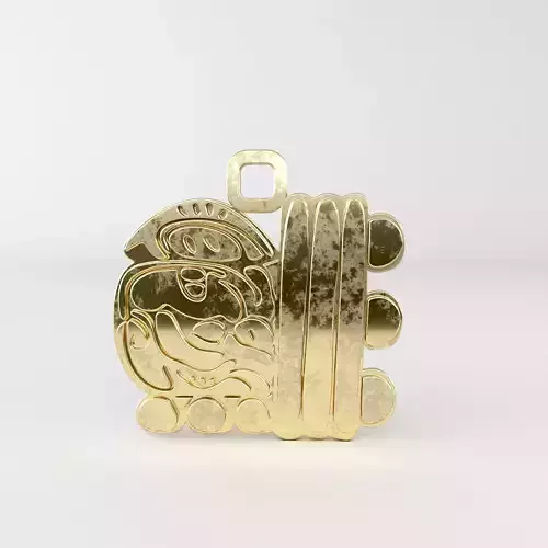 Mayan pendant A20 3D print model