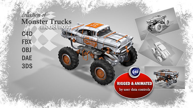 Monster Truck 4 3D model