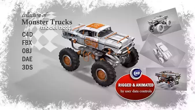 Monster Truck 4 3D model
