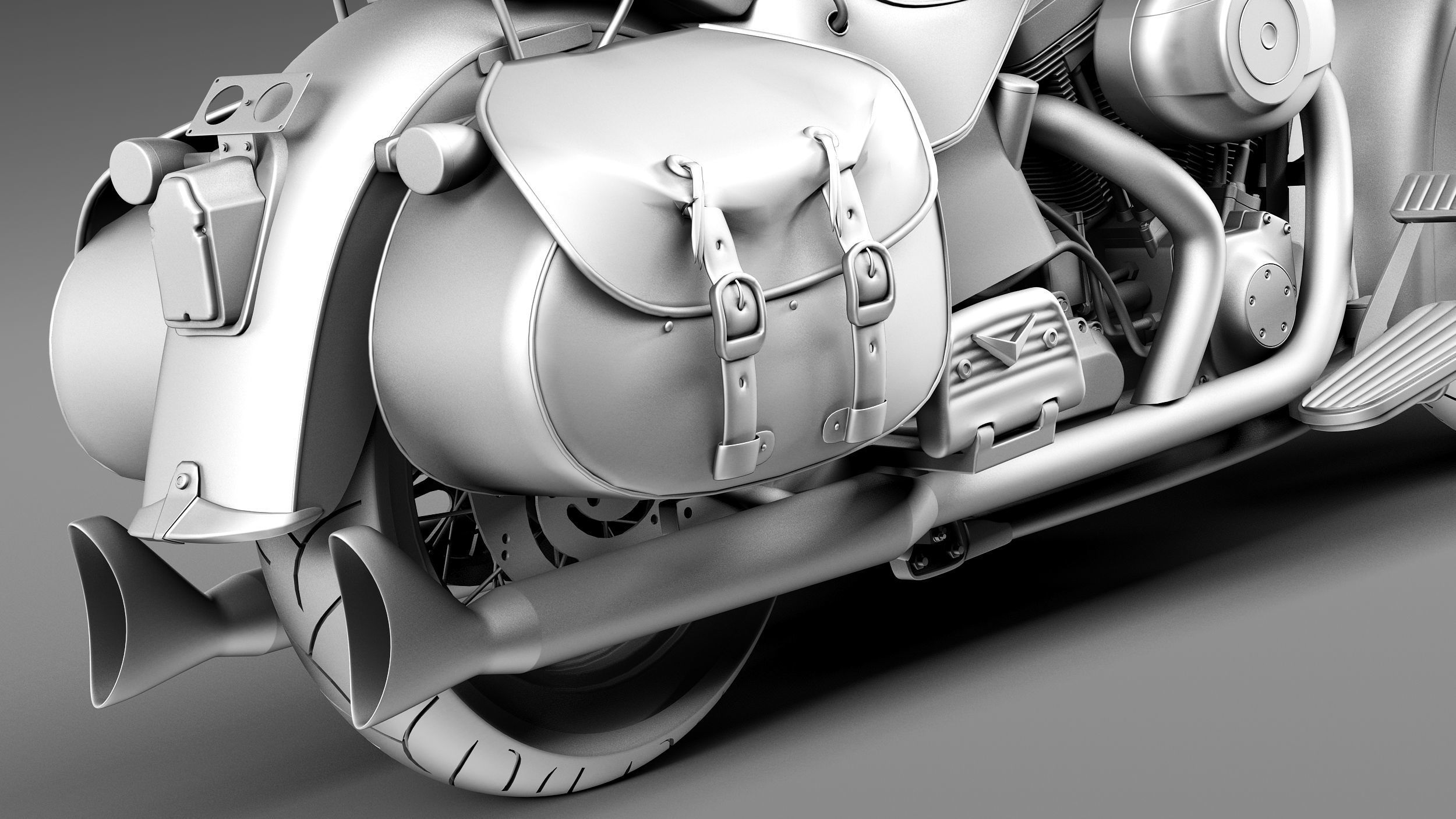 Harley-Davidson Springer FLSTS Heritage 2013 3D model_11