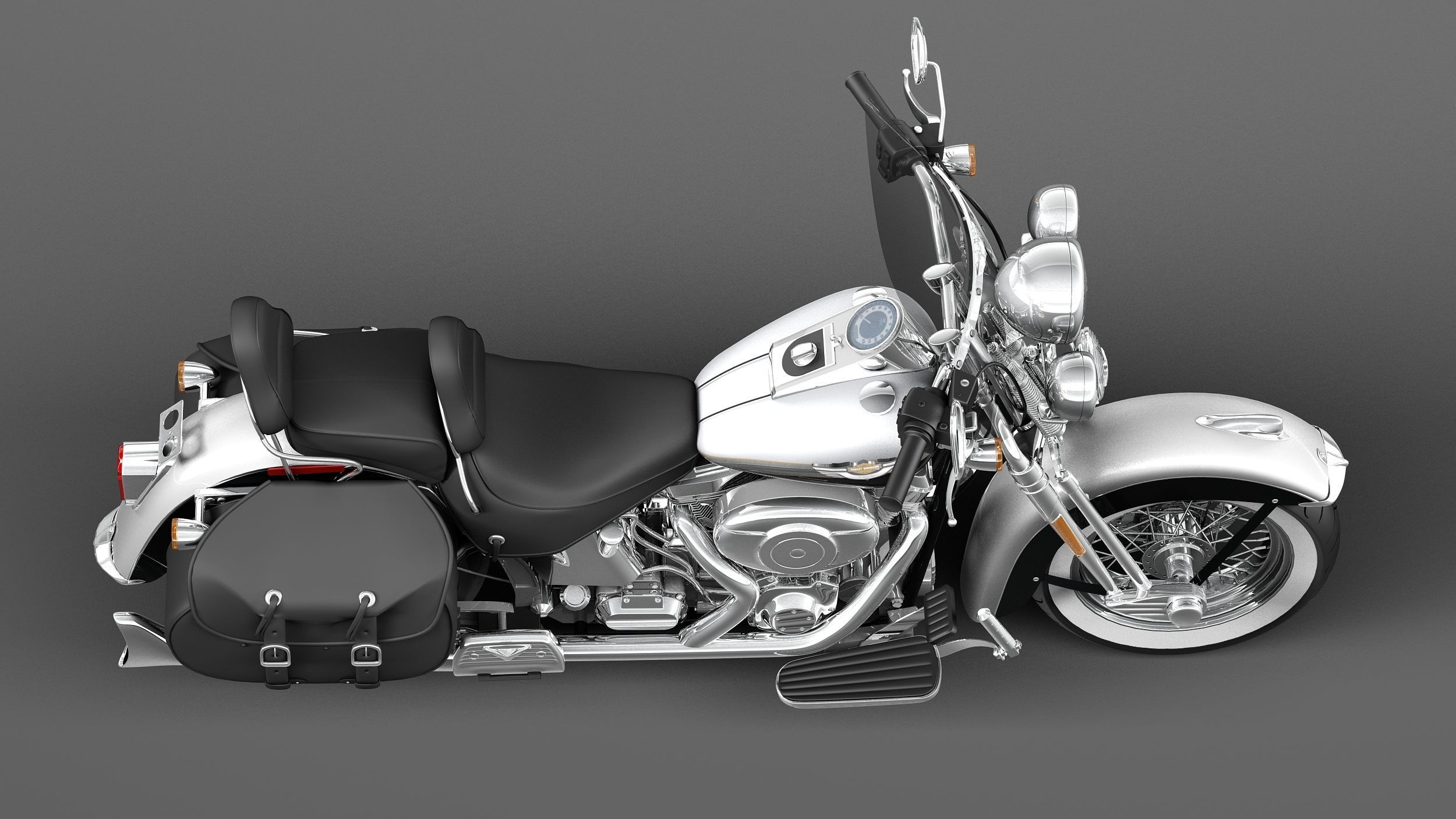 Harley-Davidson Springer FLSTS Heritage 2013 3D model_7