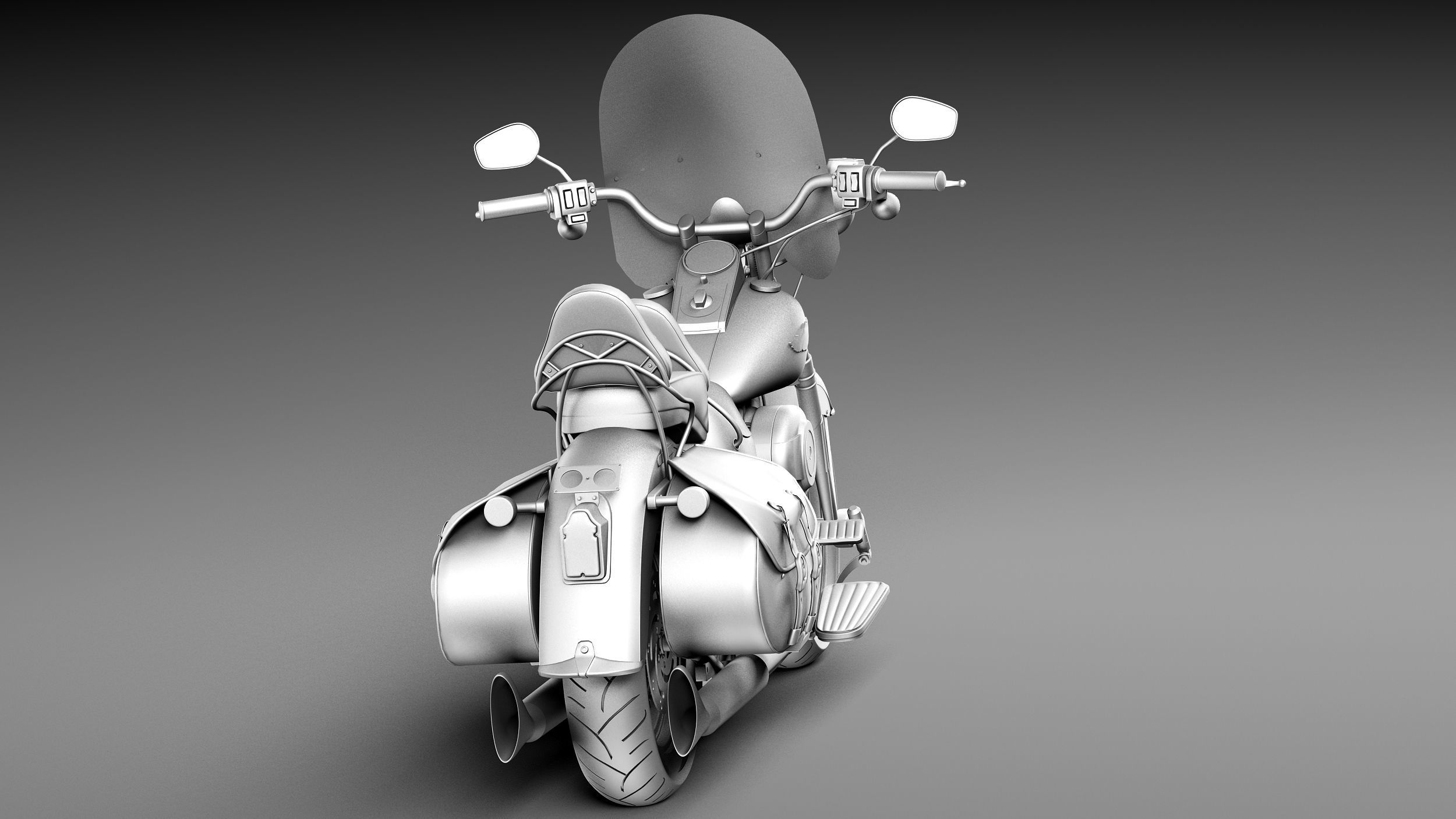 Harley-Davidson Springer FLSTS Heritage 2013 3D model_13